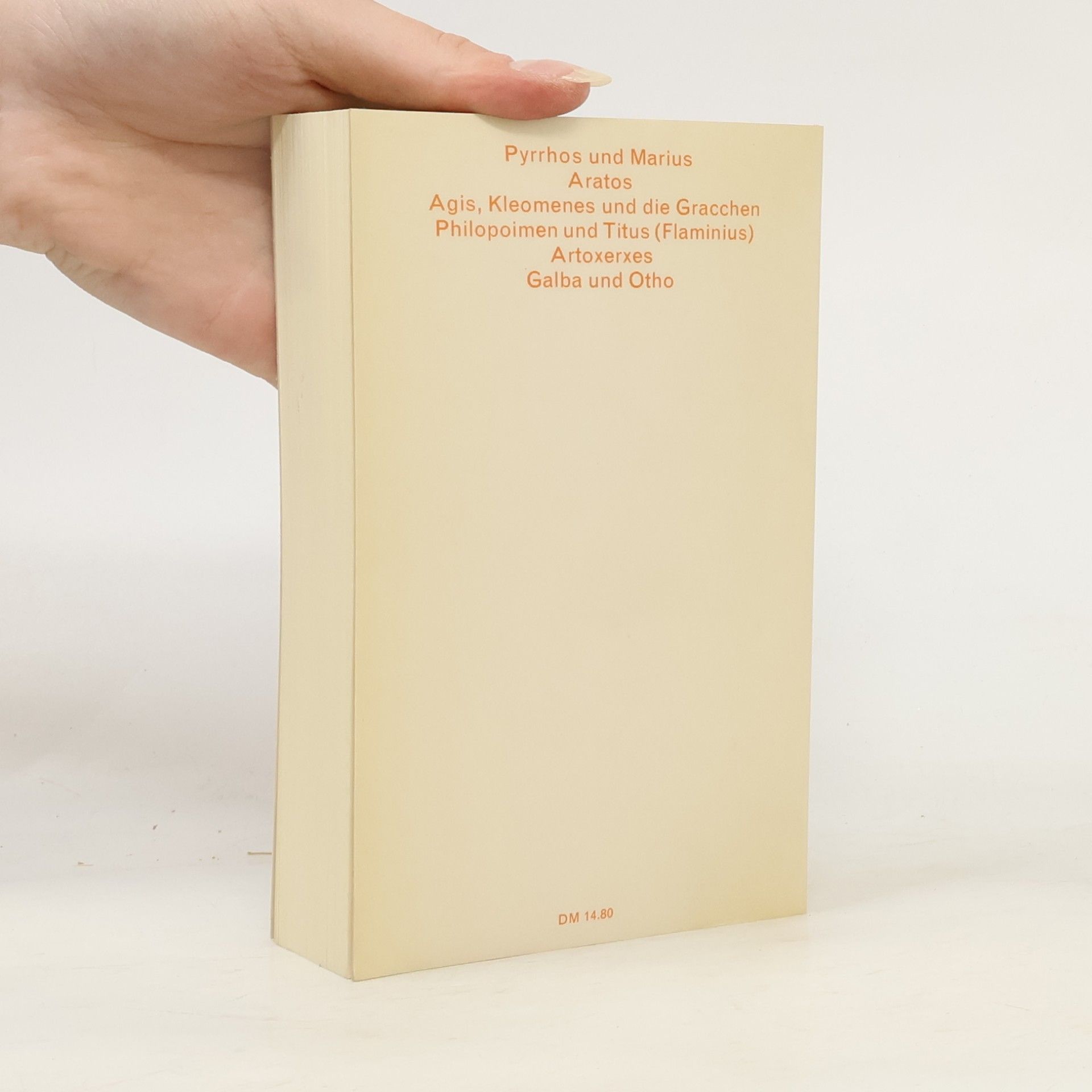 Plutarch Grosse Griechen und Römer 6