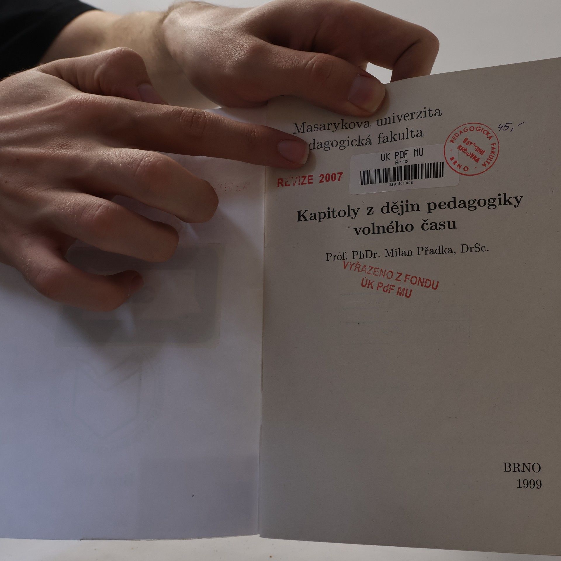 Milan Přadka Kapitoly z dějin pedagogiky volného času