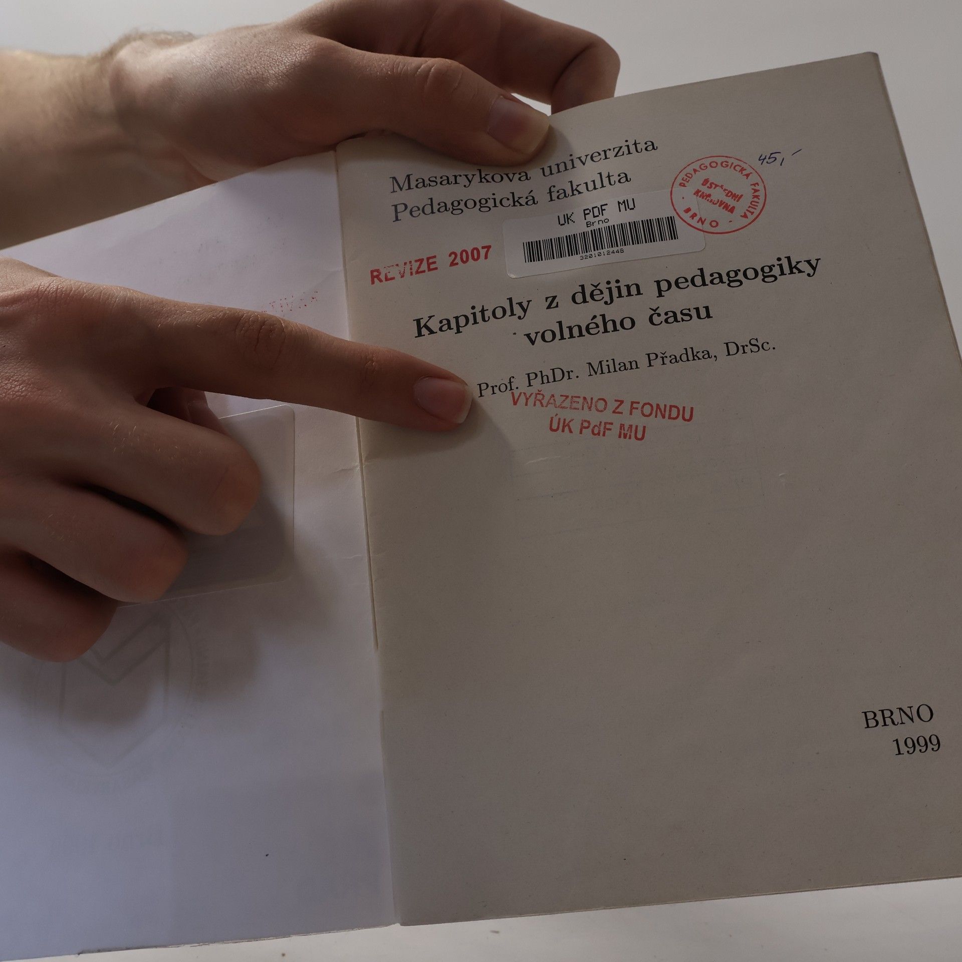 Milan Přadka Kapitoly z dějin pedagogiky volného času