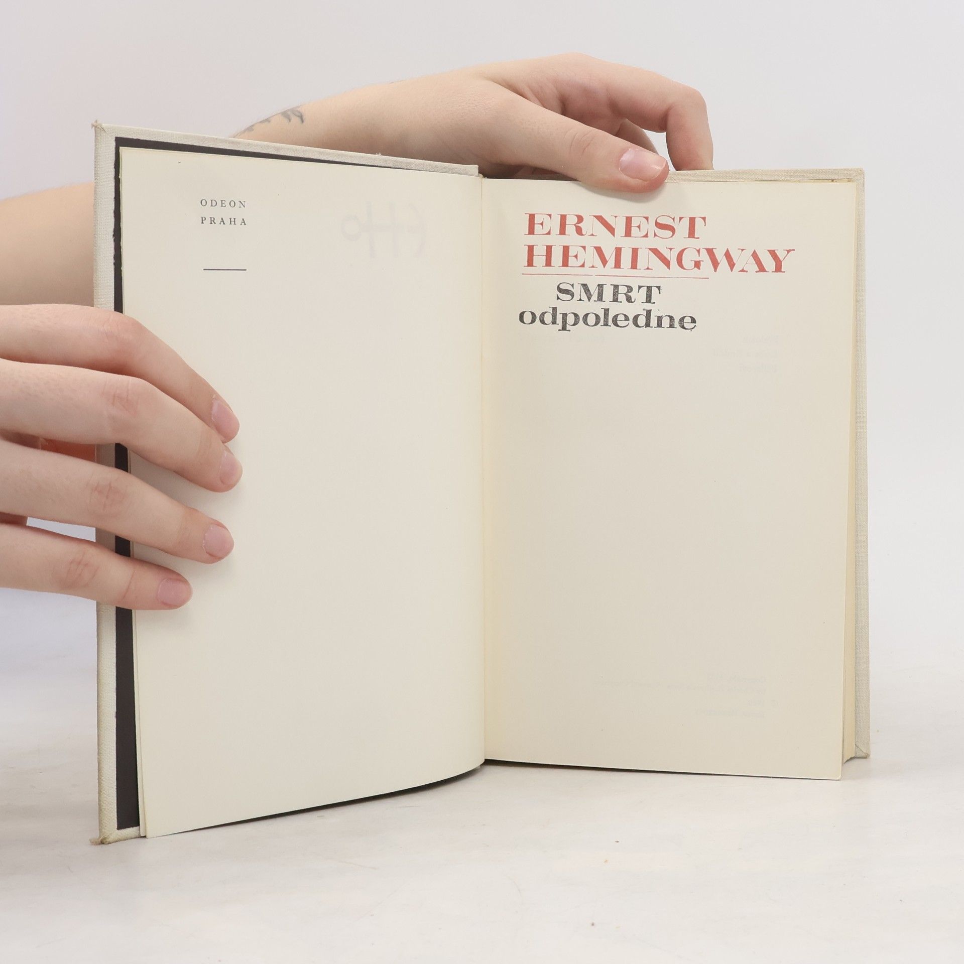 Ernest Hemmingway Smrt odpoledne