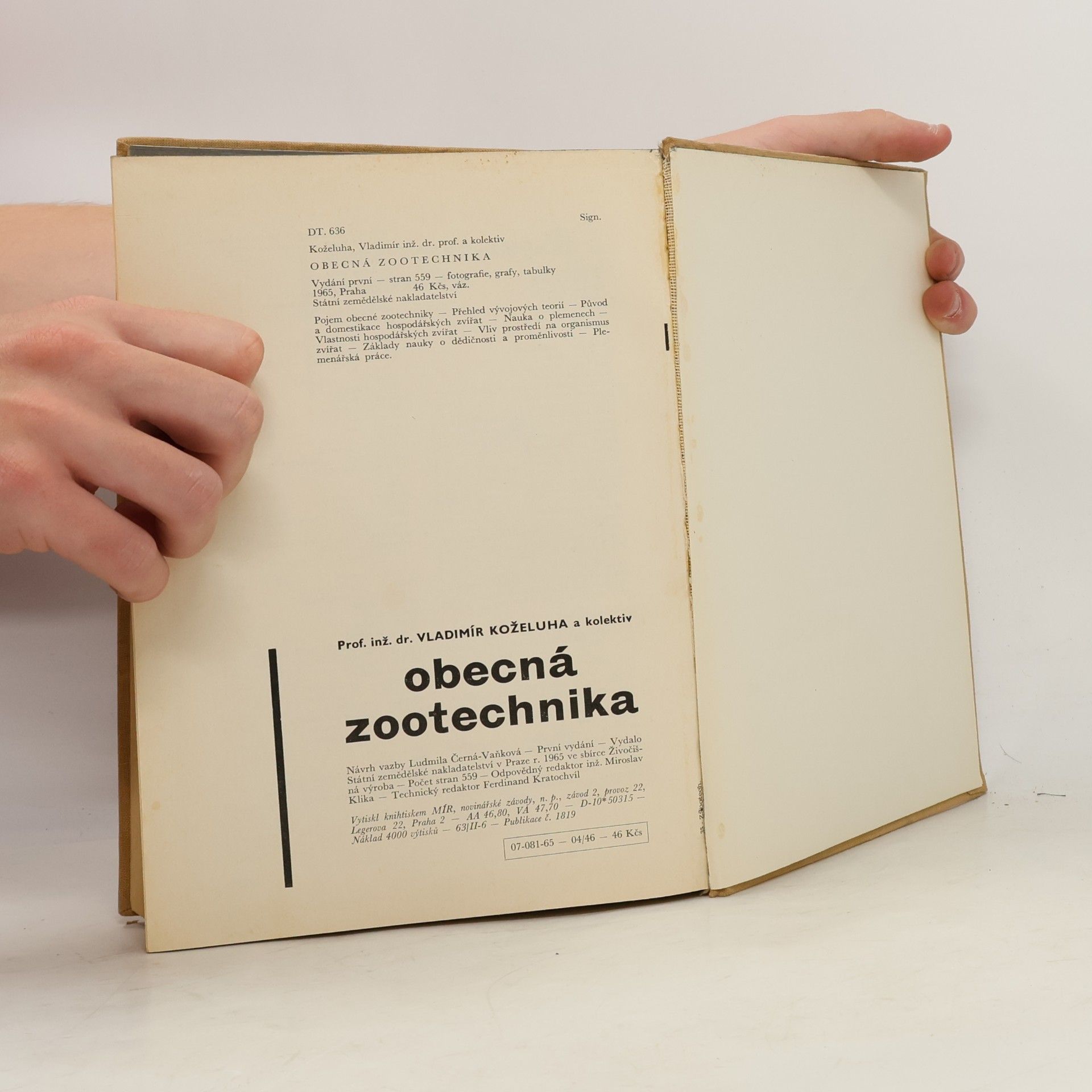 Vladimír Koželuha Obecná zootechnika