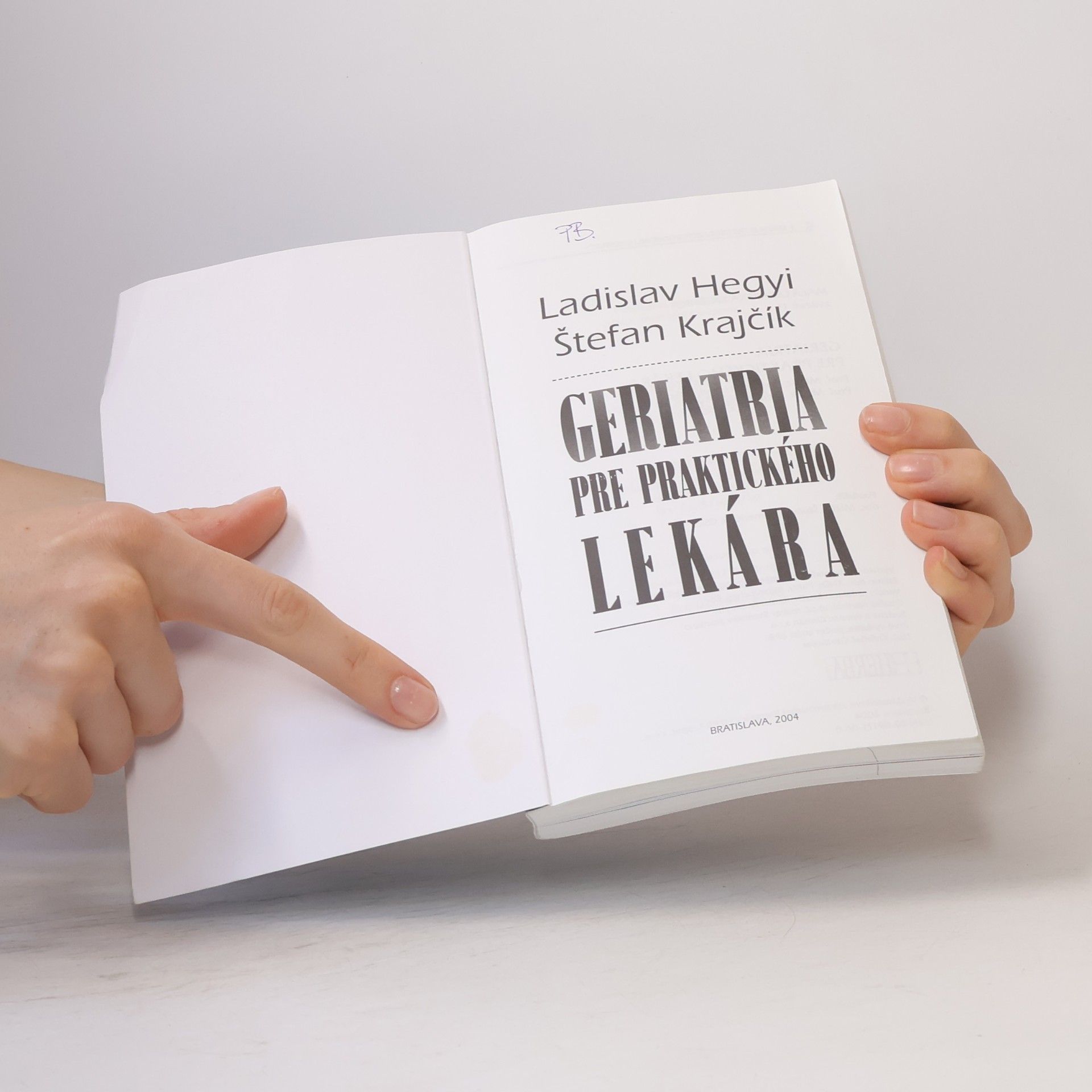 Ladislav Hegyi Geriatria pre praktického lekára