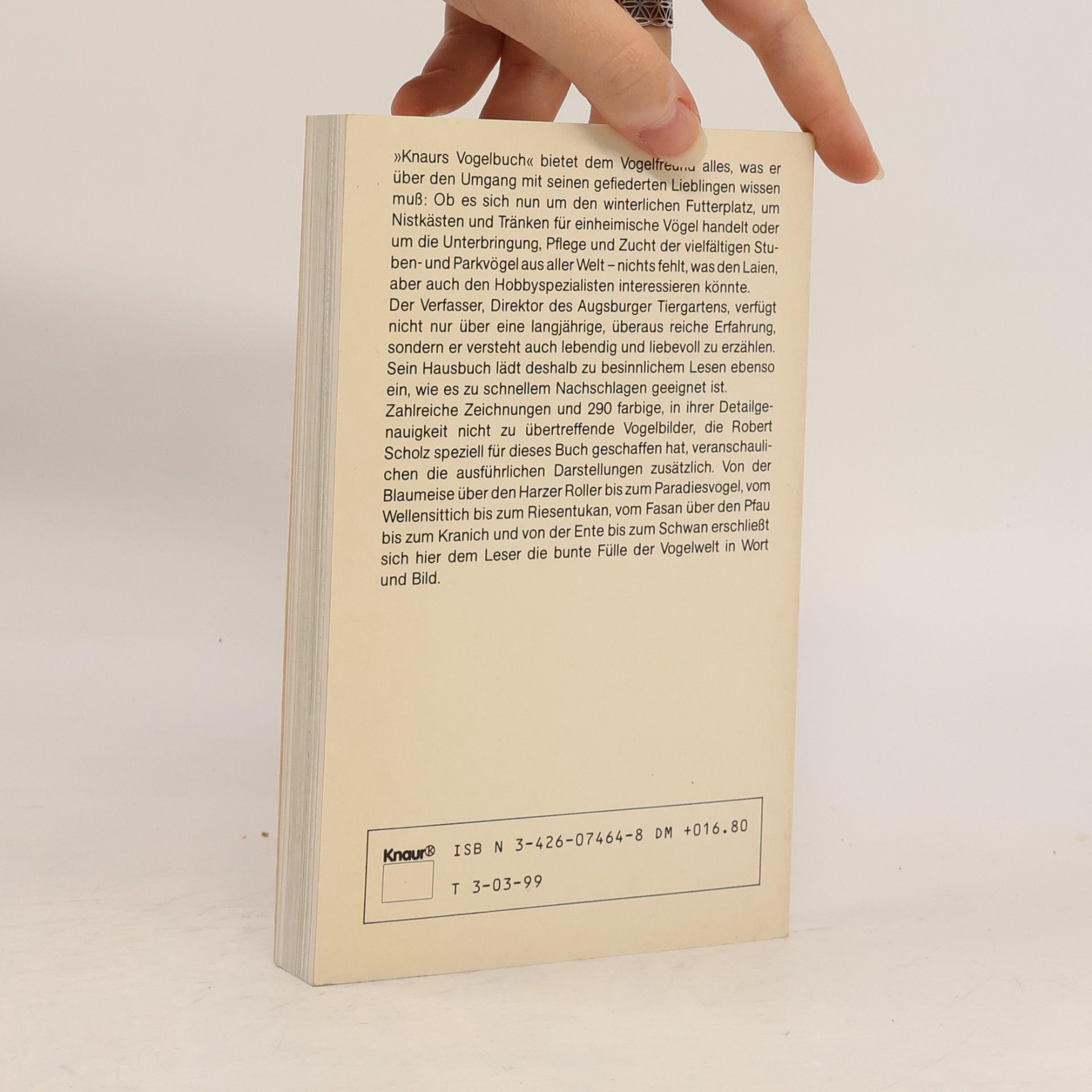 Georg Steinbacher Knaurs Vogelbuch