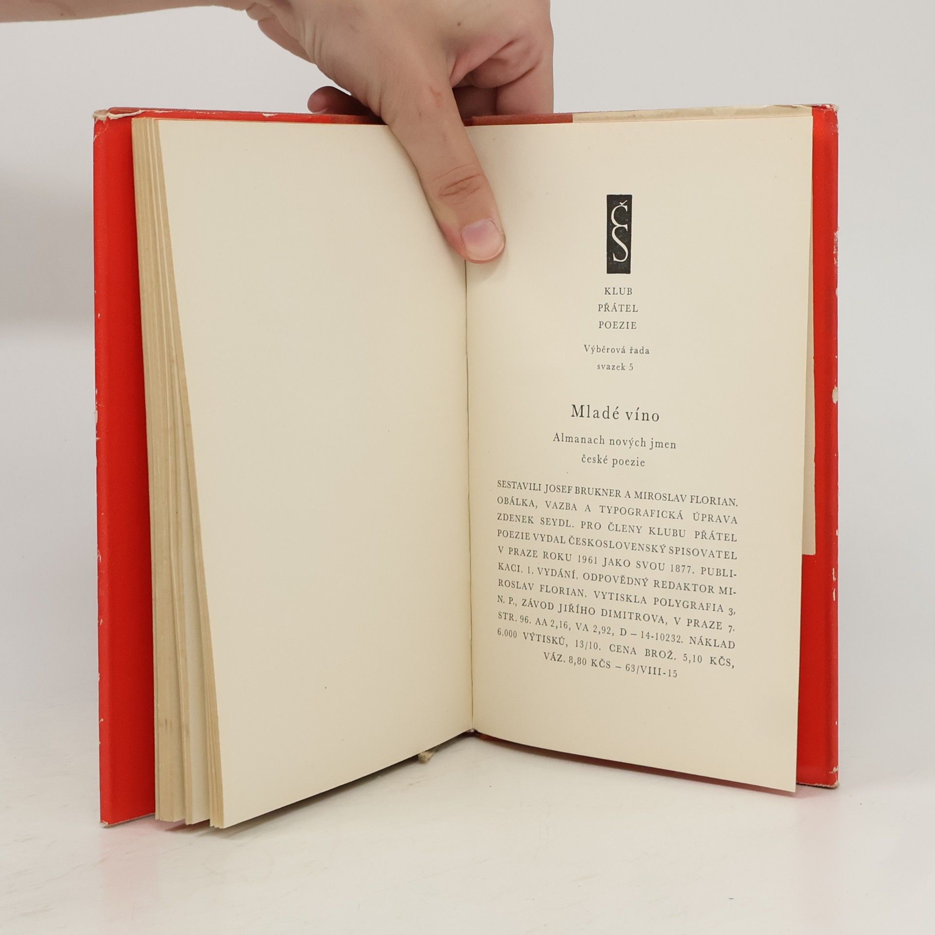 Kolektiv autorů Mladé víno - almanach nových jmen české poezie