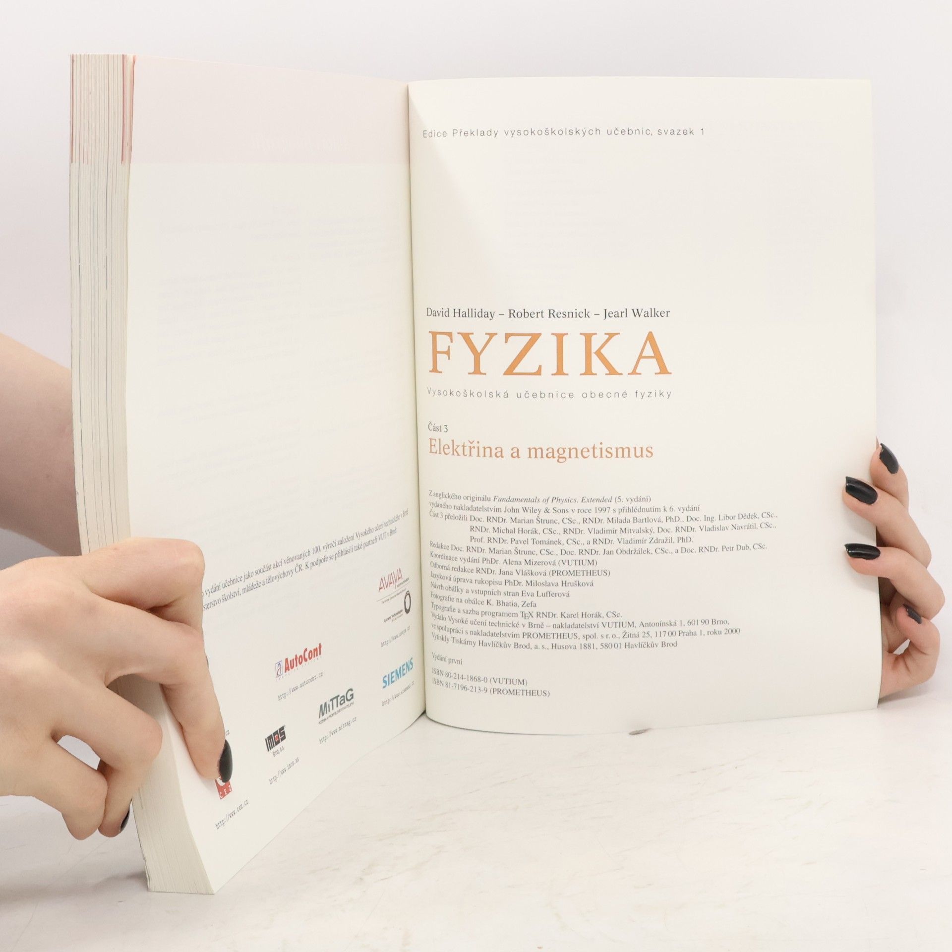 Kolektív autorov Fyzika. Část 3 - Elektřina a magnetismus