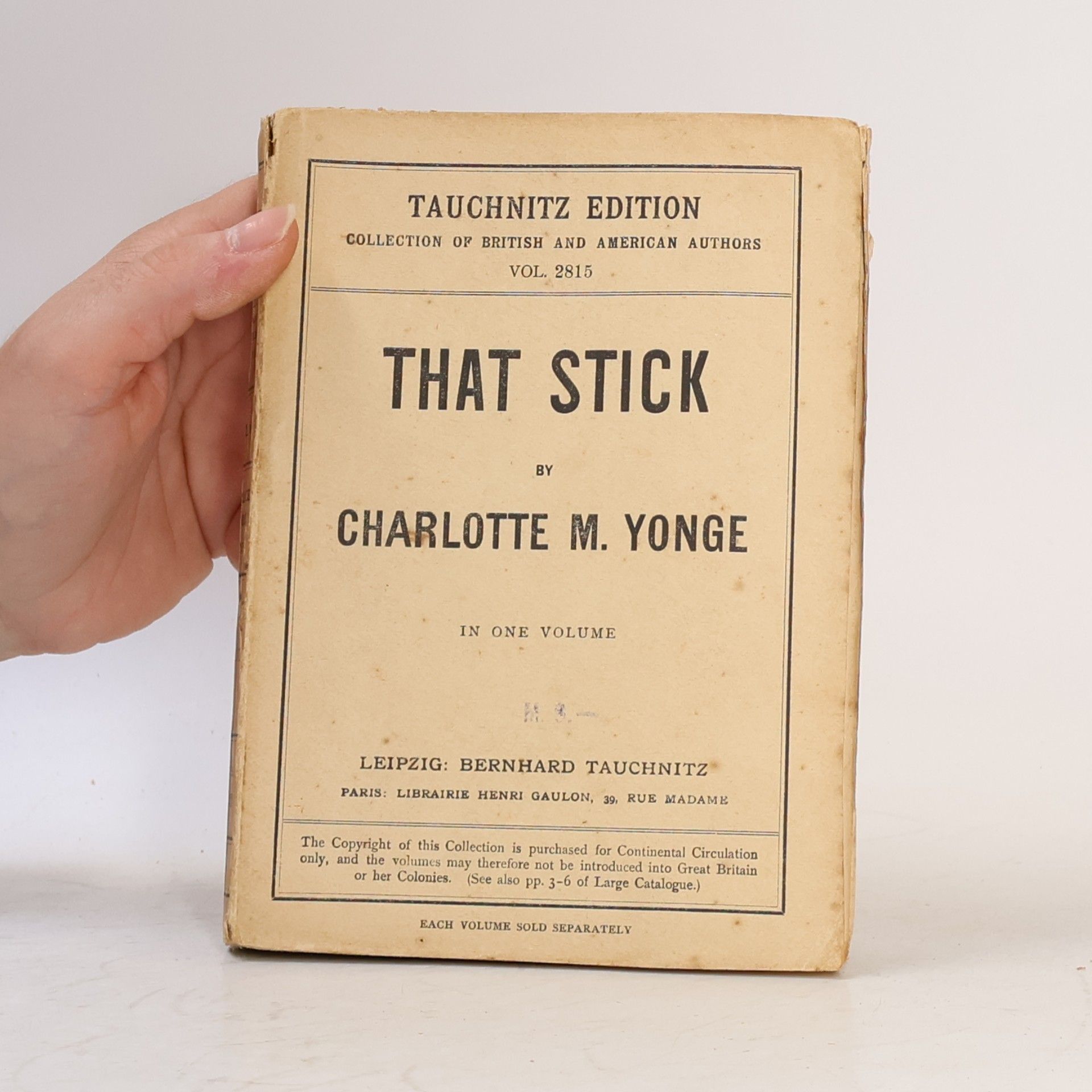 Charlotte M. Yonge That Stick