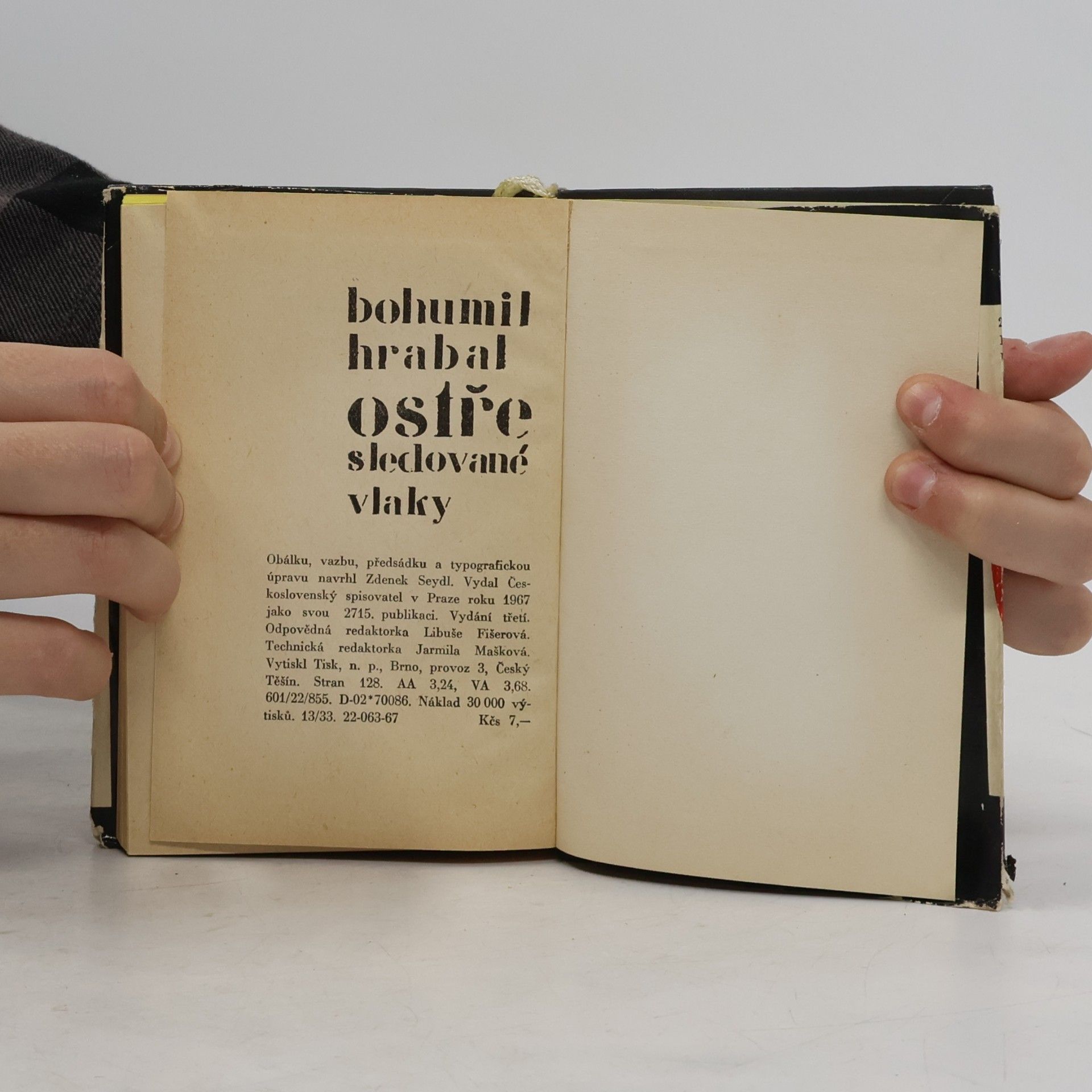 Bohumil Hrabal Ostře sledované vlaky