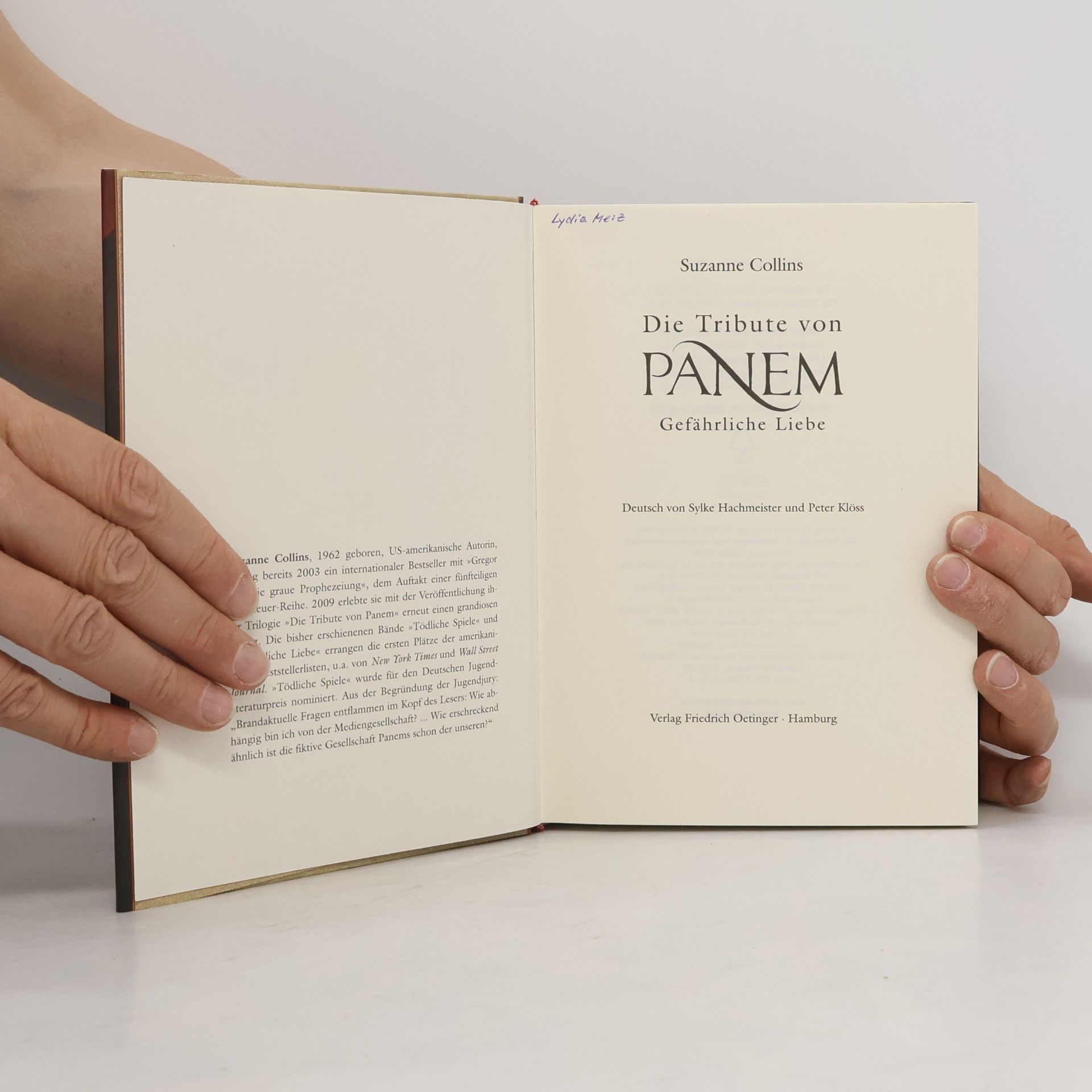 Suzanne Collins Die Tribute von Panem. Gefährliche Liebe
