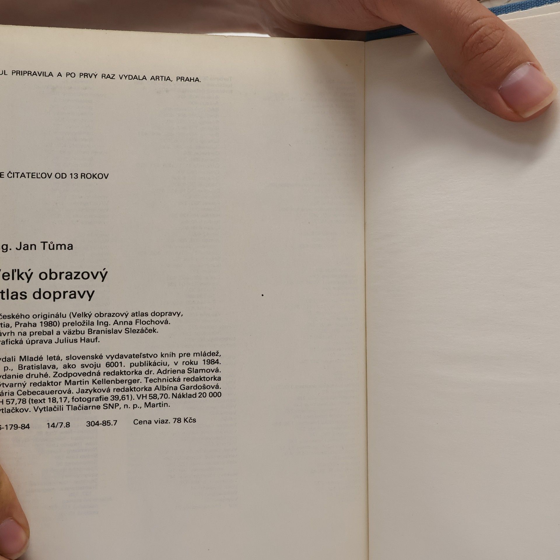 Jan Tůma Veľký obrazový atlas dopravy