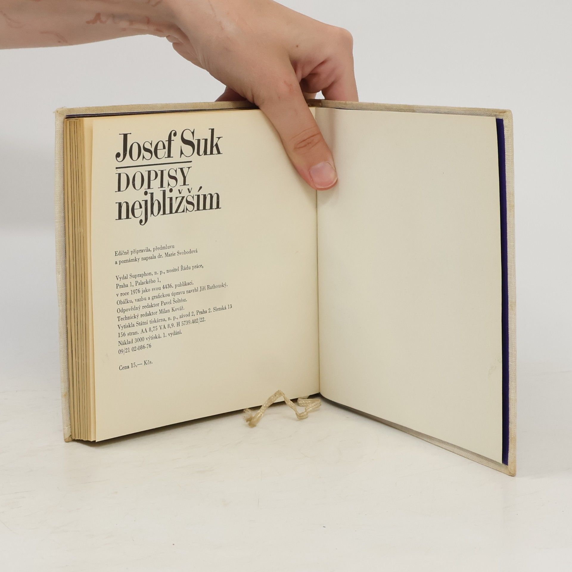 Josef Suk Dopisy nejbližším