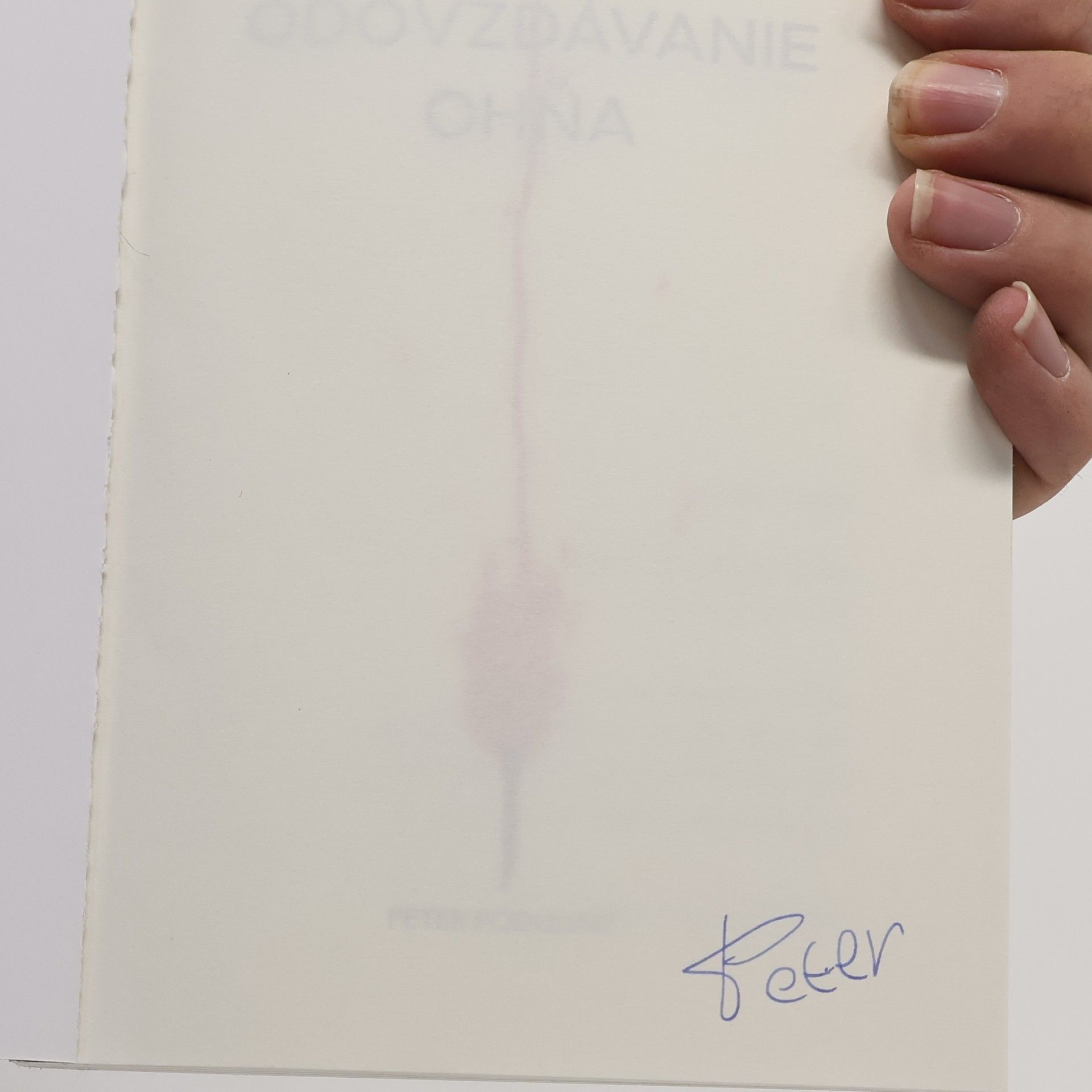 Peter Podlesný Odovzdávanie ohňa