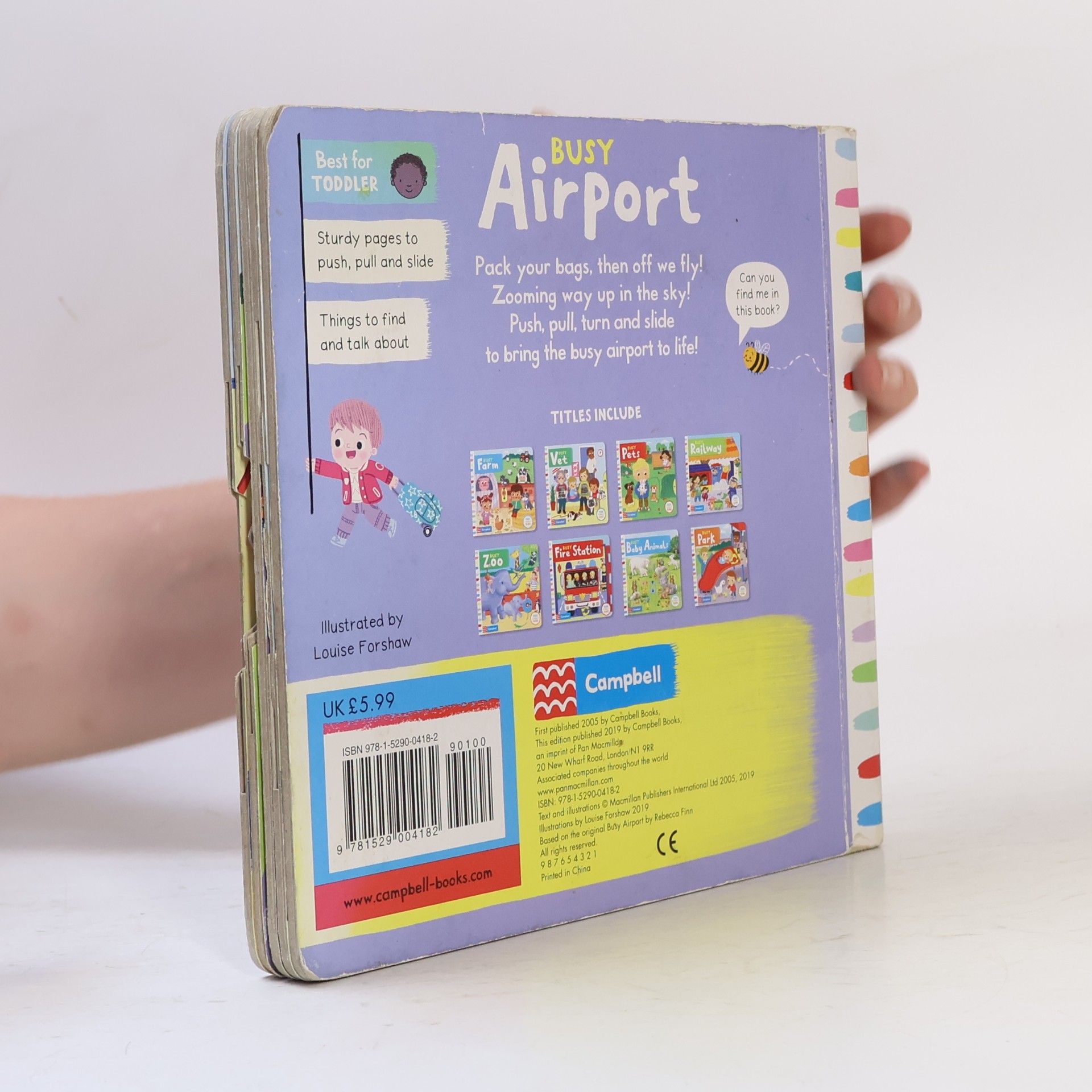 Louise Forshaw Campbell Busy Books - 1: Busy Airport: A Push, Pull, Slide Book