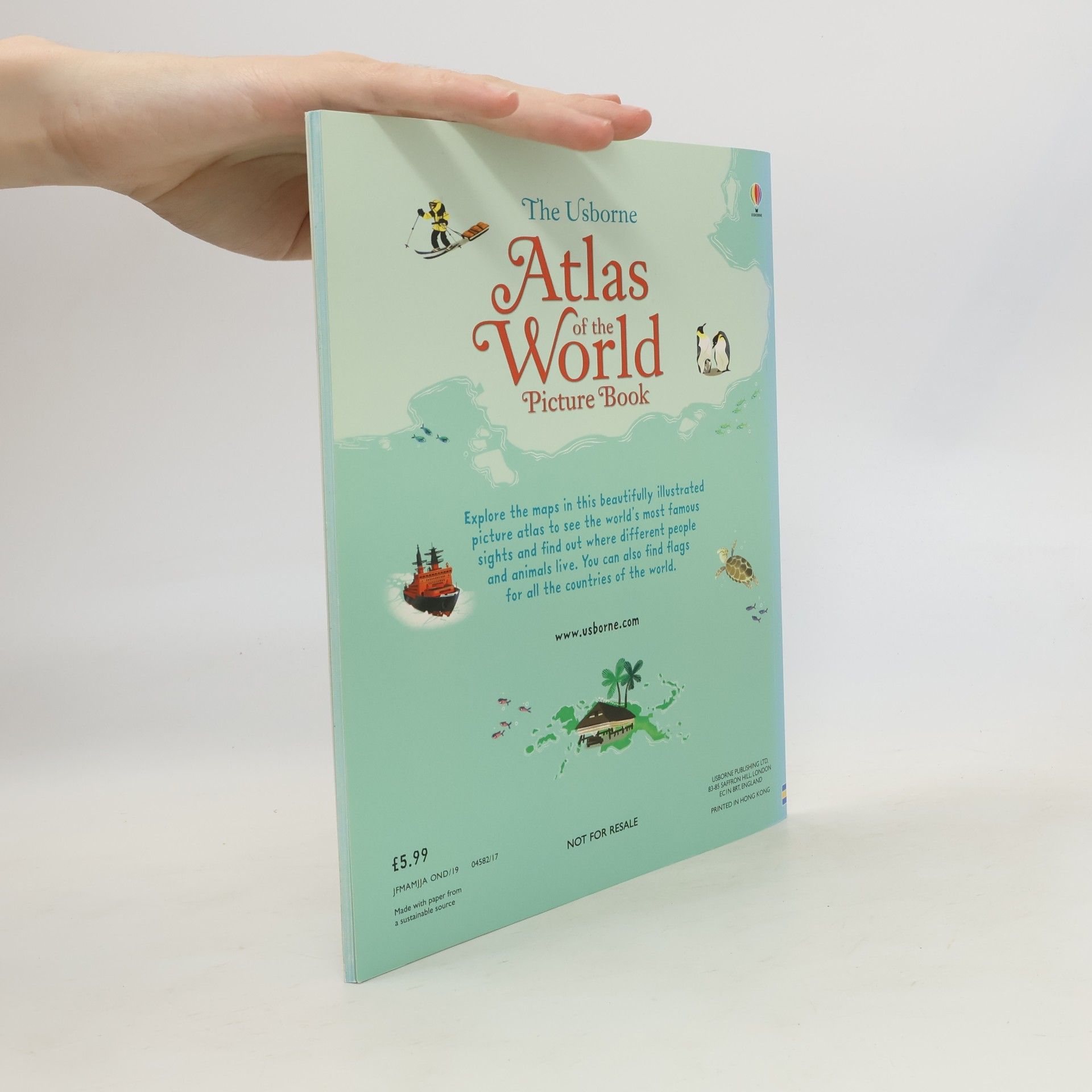 Sam Baer Usborne Atlas of the World Picture Book