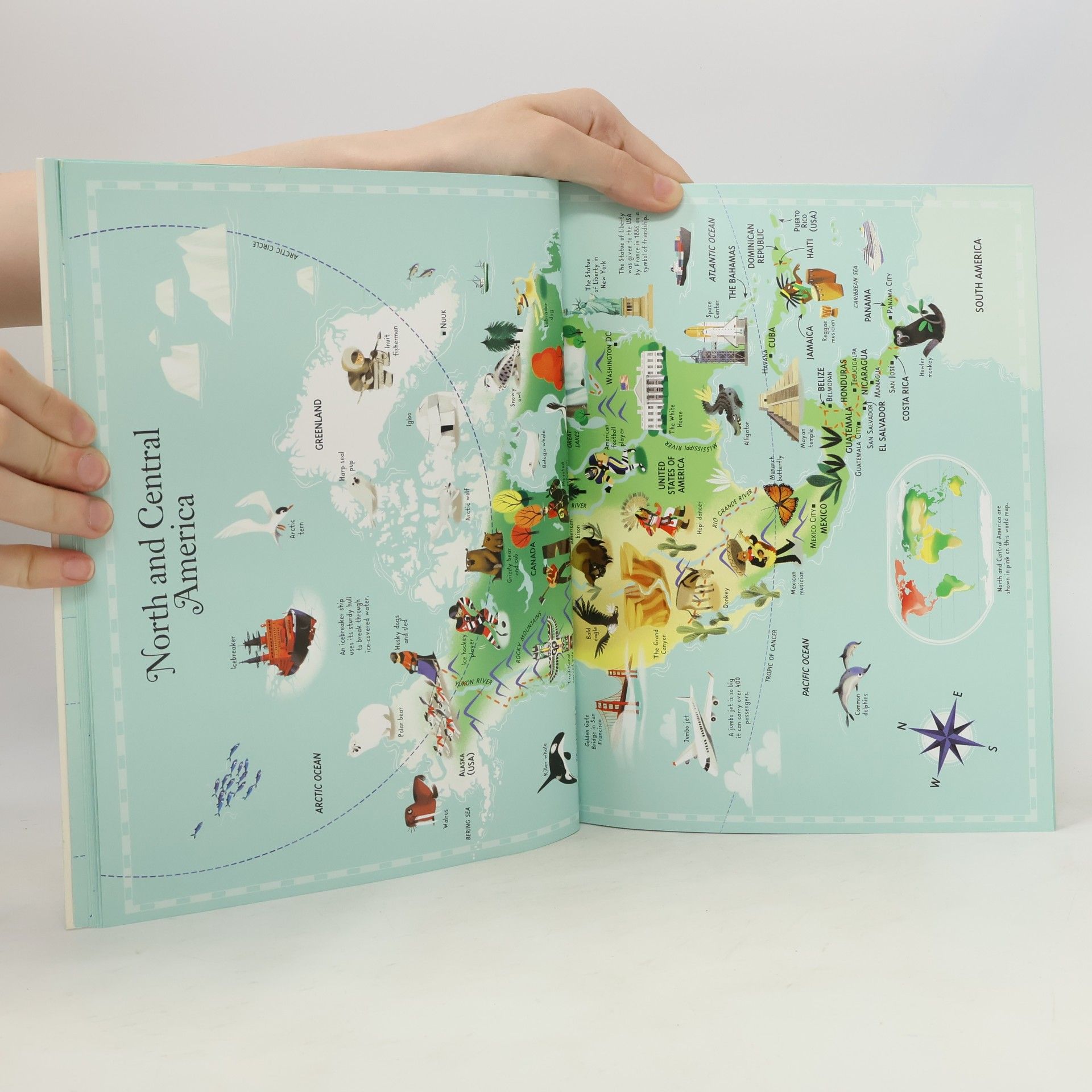 Sam Baer Usborne Atlas of the World Picture Book