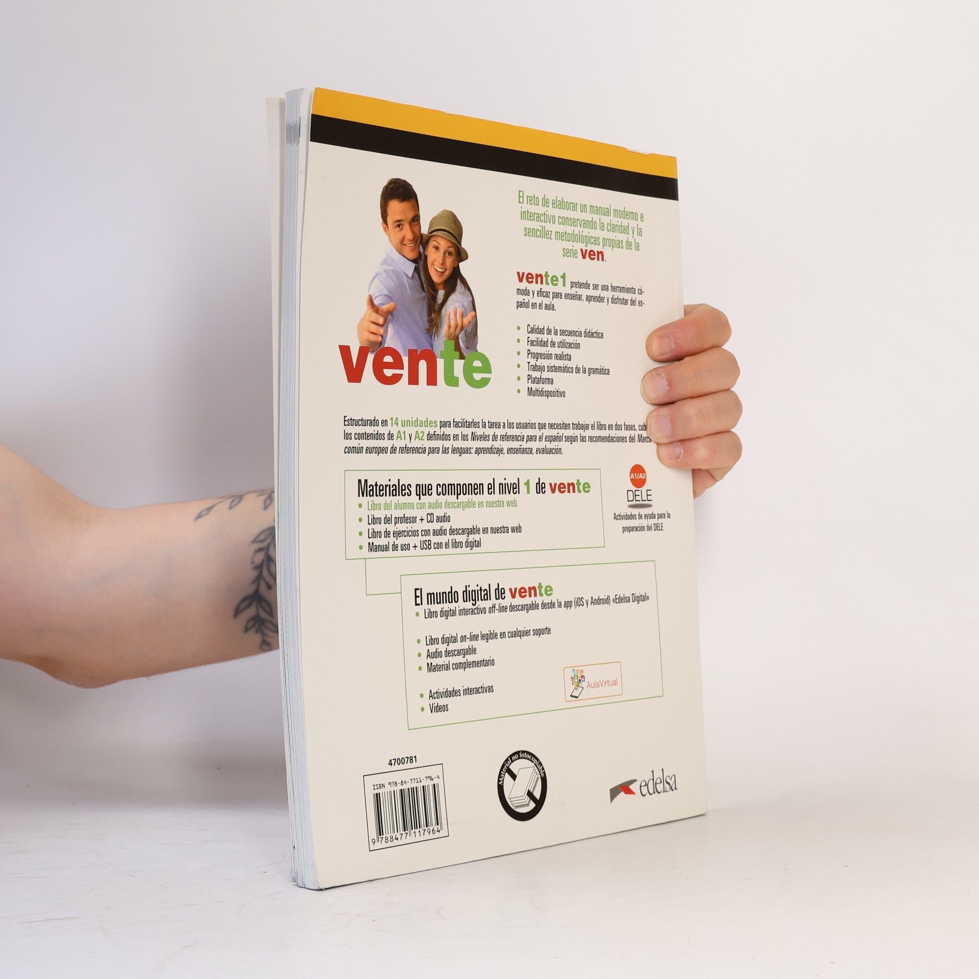 Fernando Marín Arrese Vente : curso de español lengua extranjera. 1, Libro del alumno