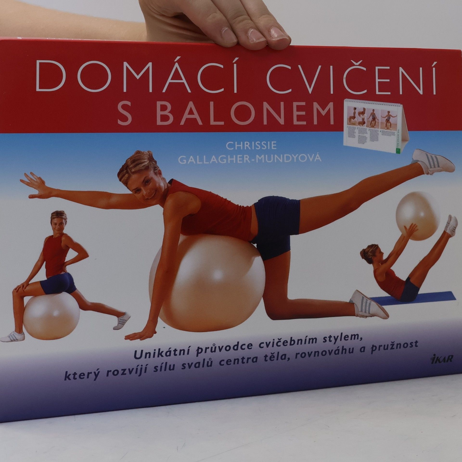 Chrissie Gallagher Mundy Domácí cvičení s balonem : [unikátní průvodce cvičebním stylem, který rozvíjí sílu svalů centra těla, rovnováhu a pružnost]