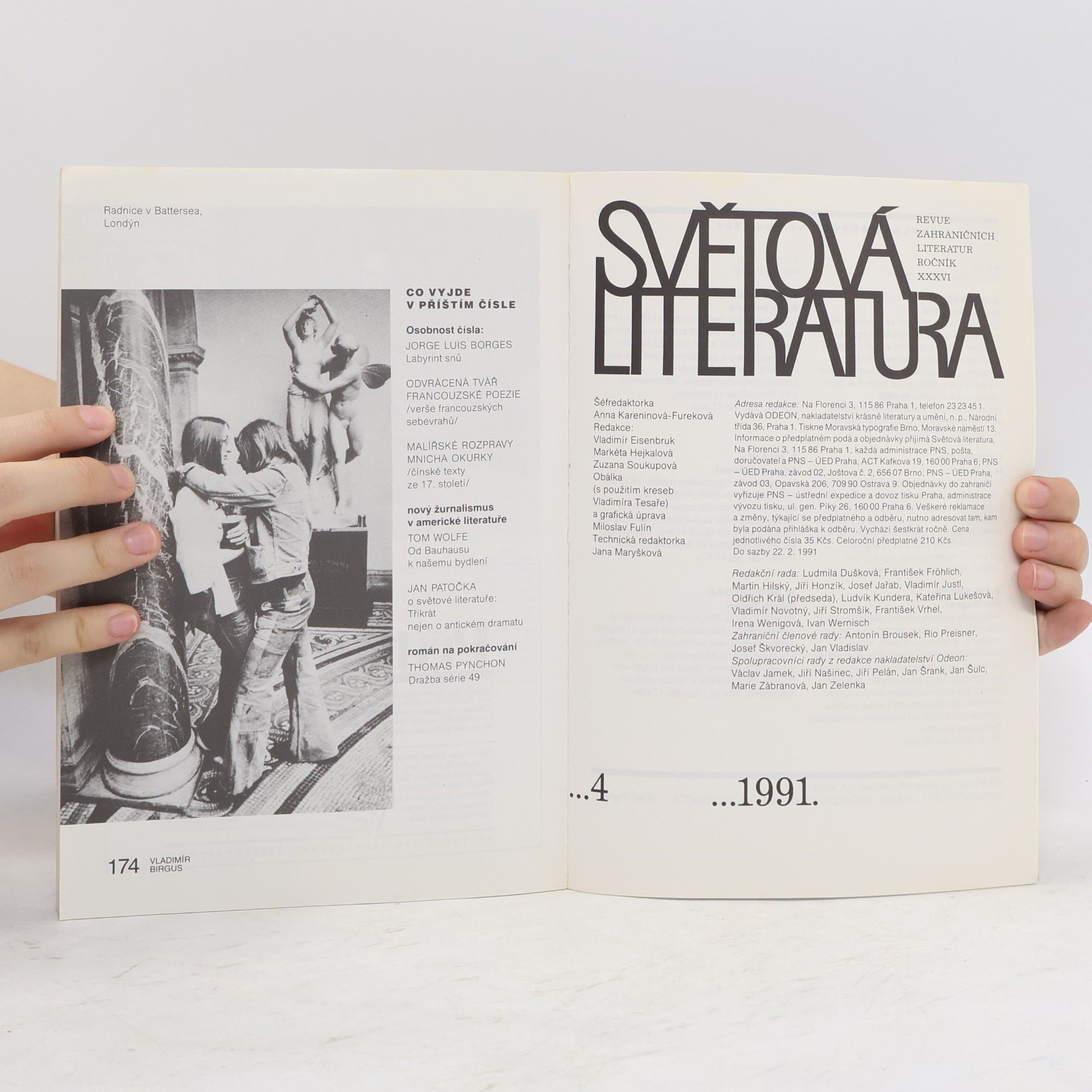 Various authors Světová literatura 4/91