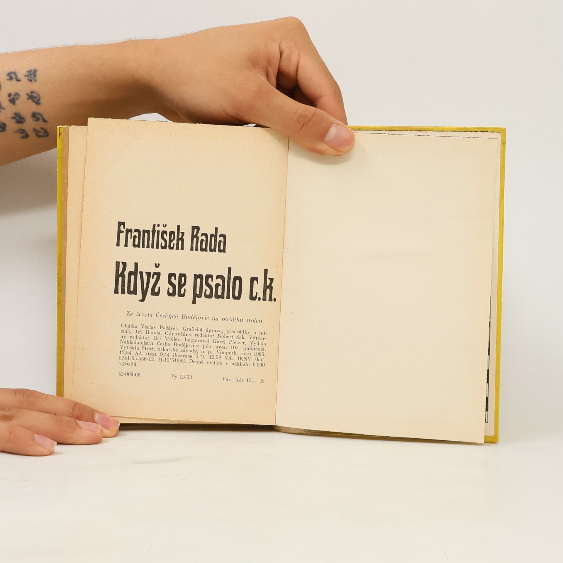 František Rada Když se psalo c.k.