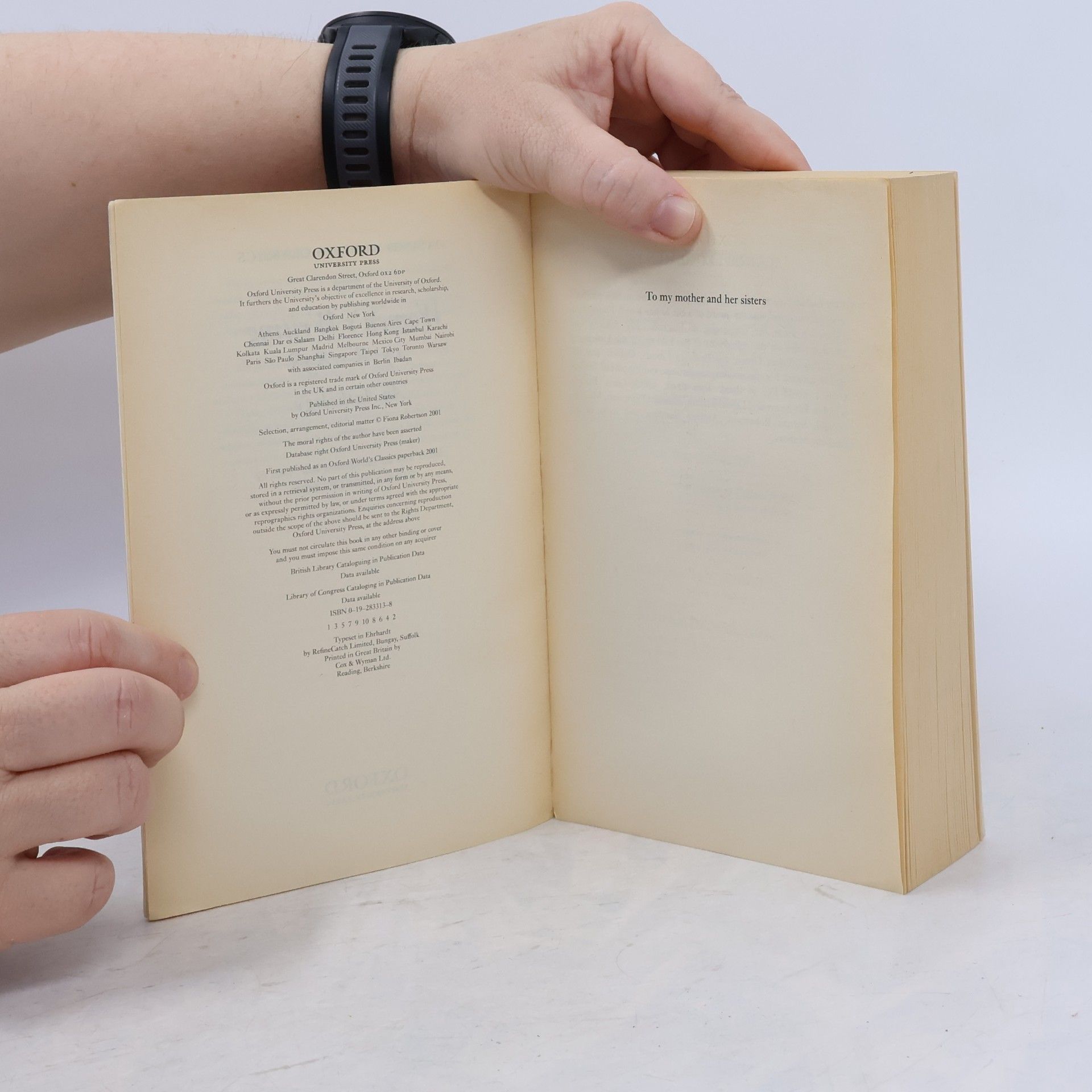 Fiona Robertson Oxford World's Classics: Women's Writing 1778-1838