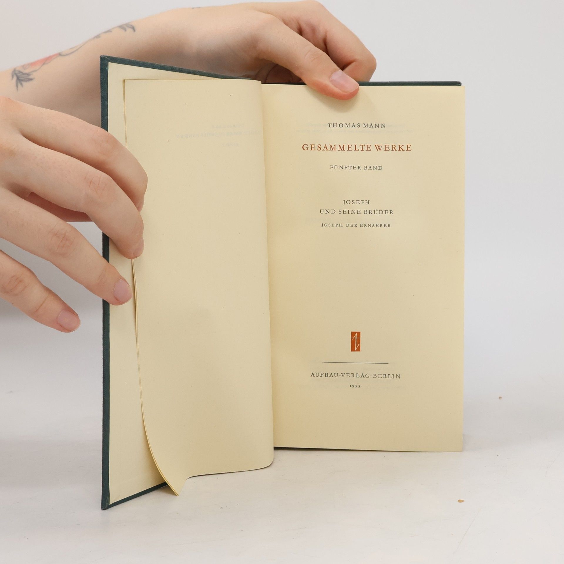 Thomas Mann Gesammelte Werke. Fünfter Band