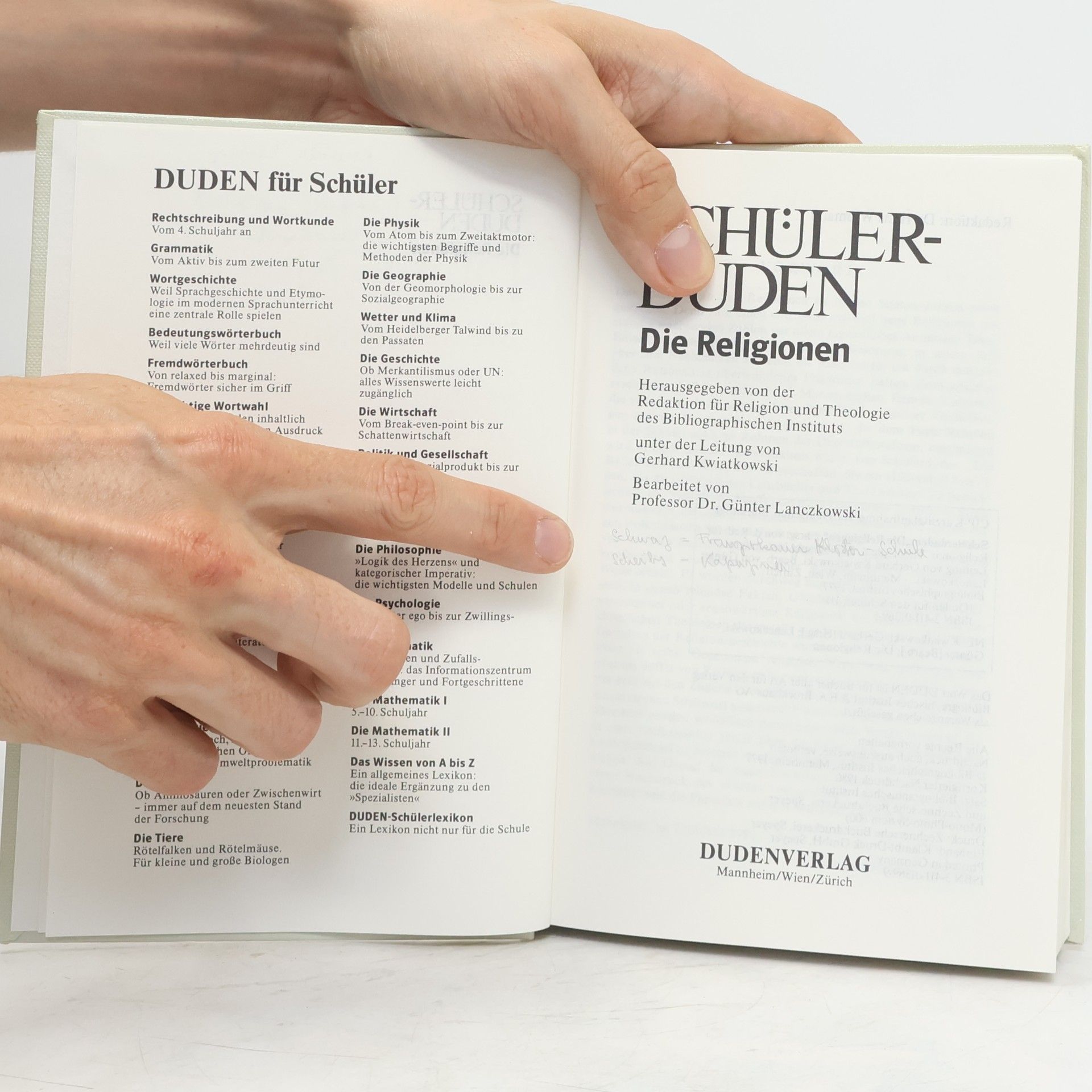 Gerhard Kwiatkowski Schülerduden "Die Religionen"