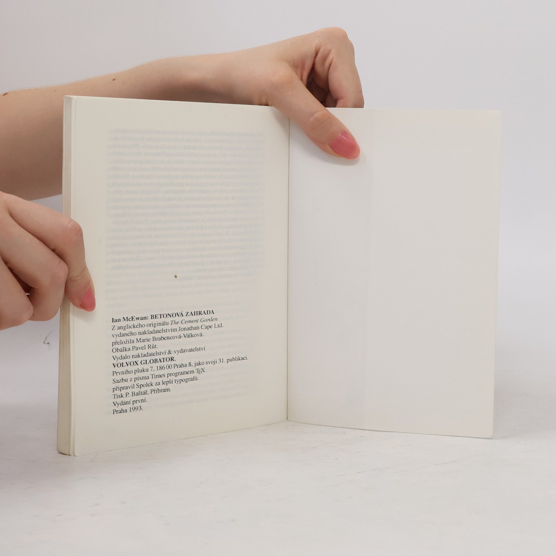 Ian McEwan Betonová zahrada