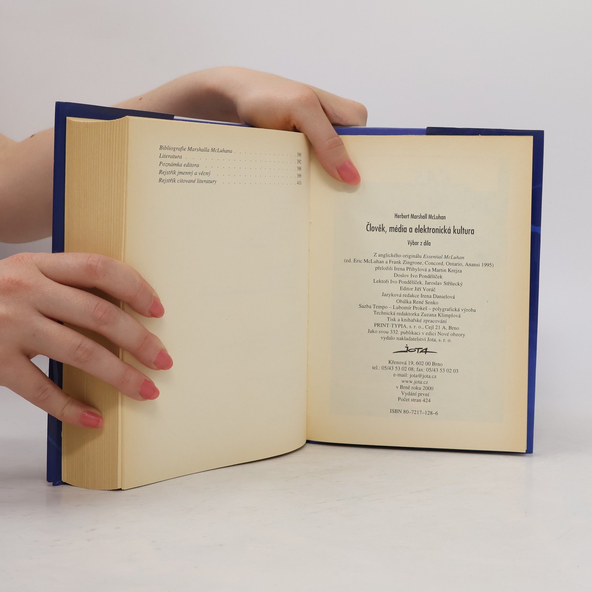 Marshall McLuhan Člověk, média a elektronická kultura