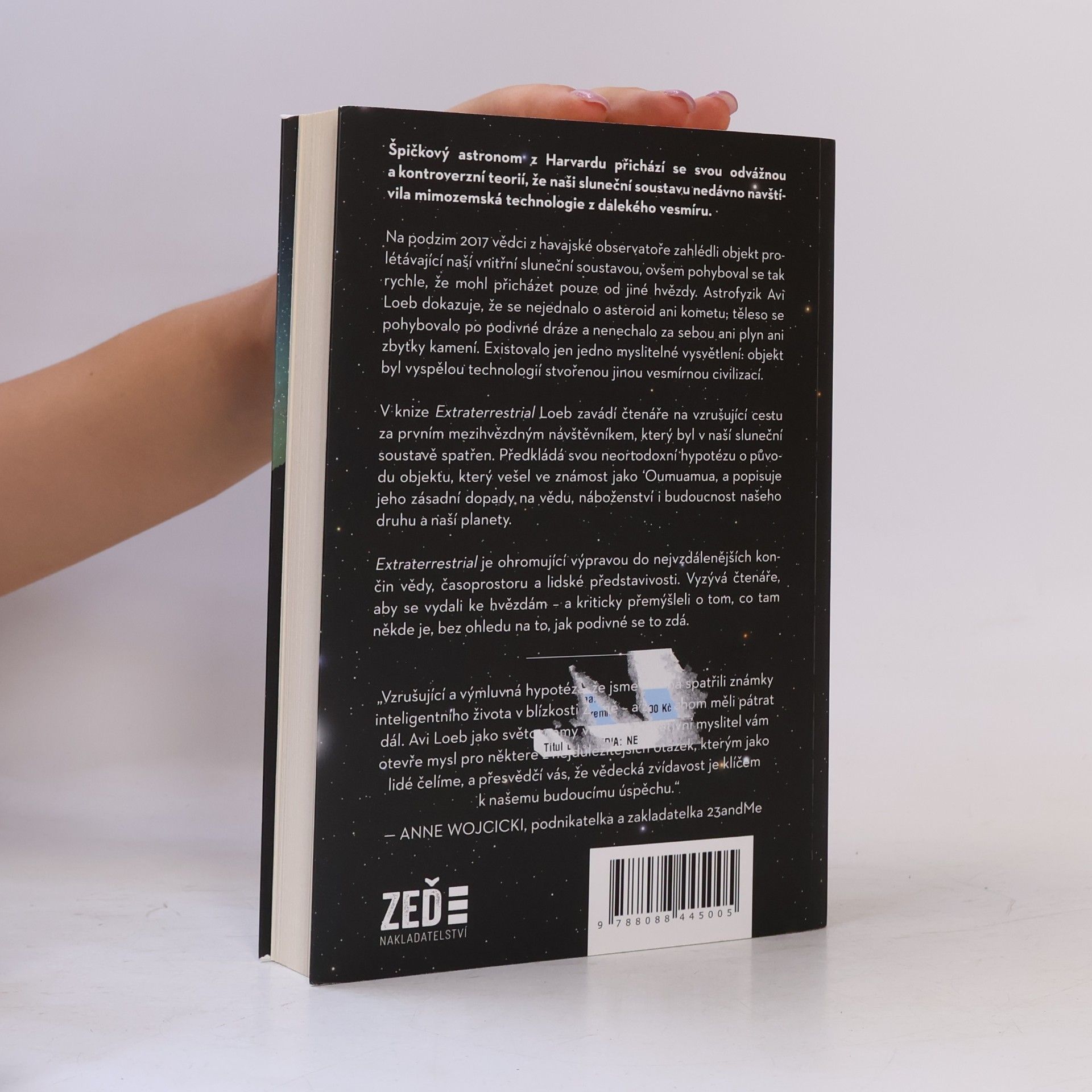 Avi Loeb Extraterrestrial : první známka inteligentního života mimo Zemi