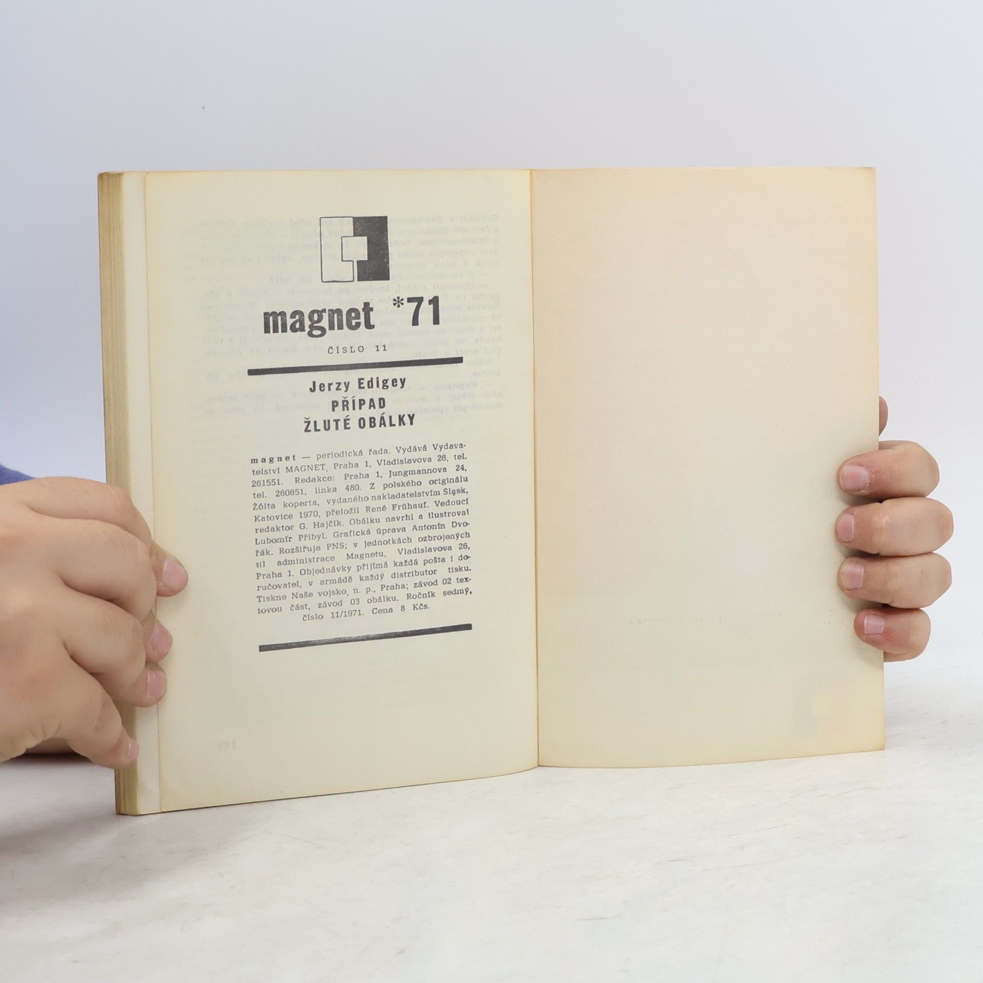 Jerzy Edigey Magnet 1971. Případ žluté obálky
