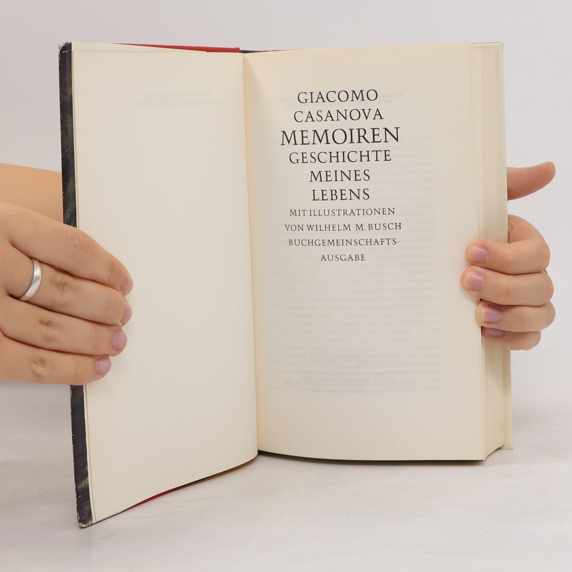Giacomo Casanova Memoire. Geschichte meines Lebens