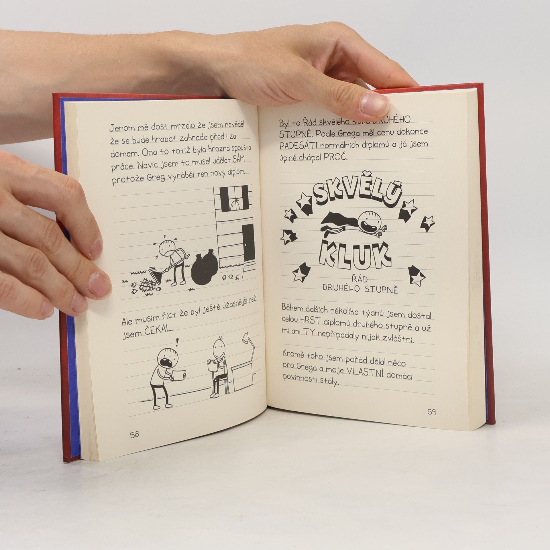 Jeff Kinney Deník báječného kamaráda. Píše Rowley Jefferson