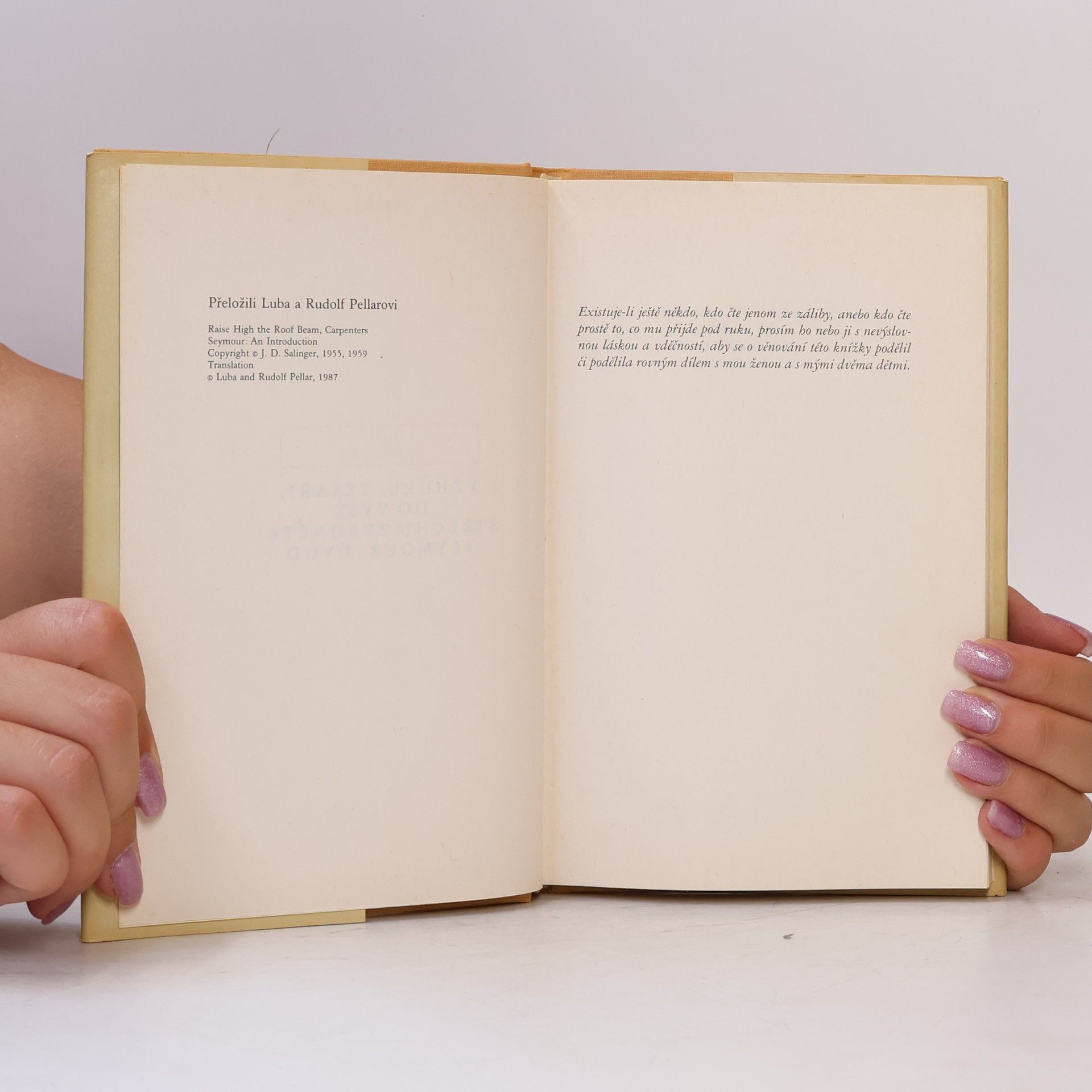 J. D. Salinger Vzhůru, tesaři, do výše střechu zvedněte! Úvod