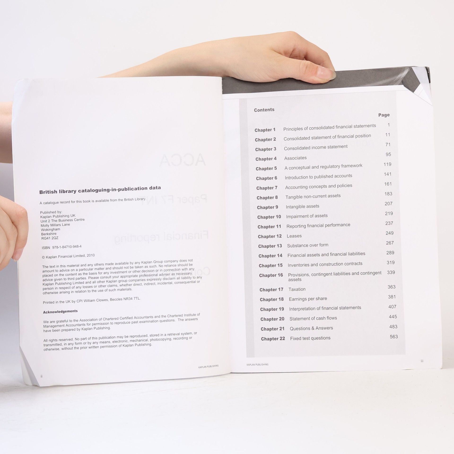 Association of Chartered Certified Accountants (Great Britain) ACCA: F7 Financial Reporting FR (INT) - Complete Text