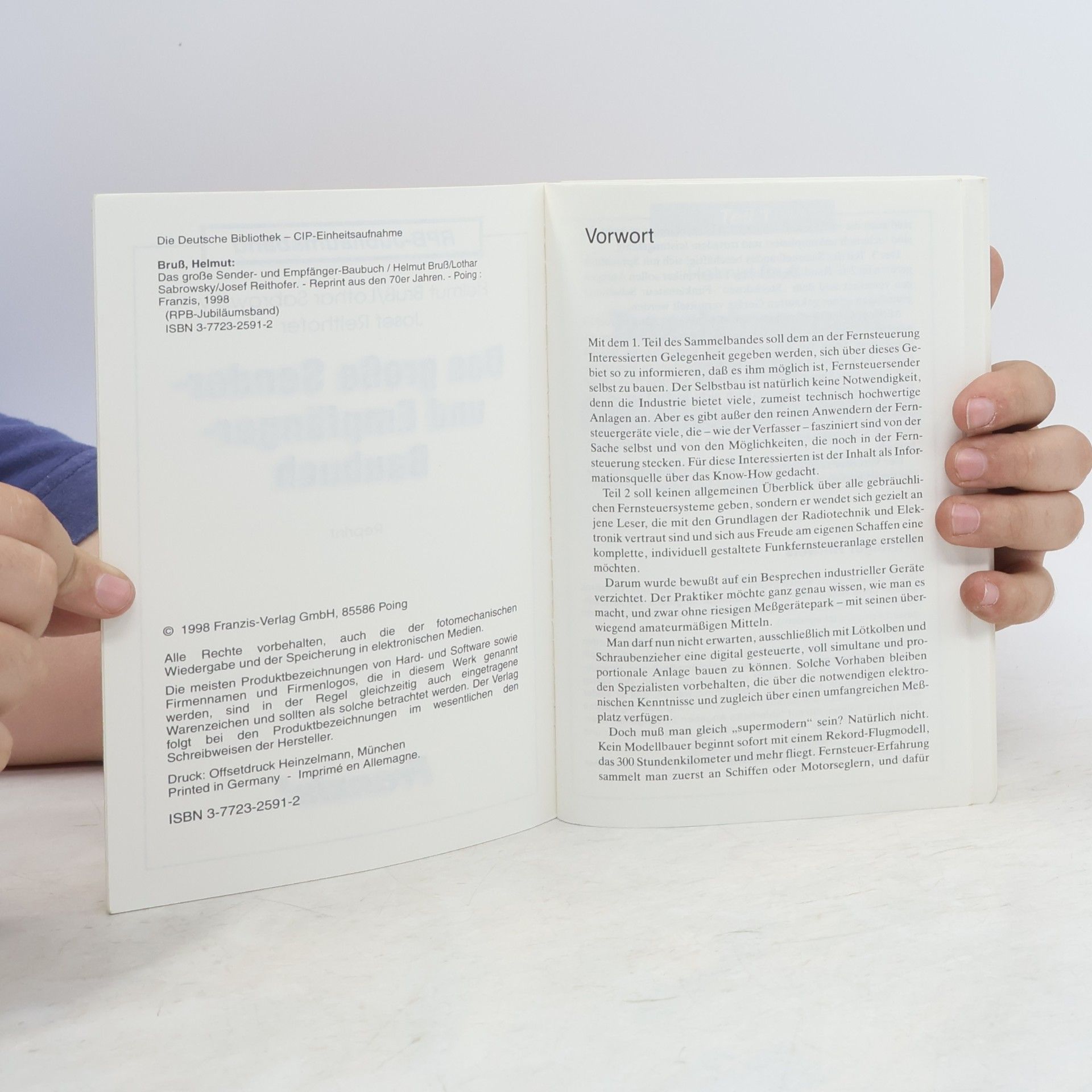Helmut Bruß Franzis Taschenbücher (RPB Electronic-TB): Das große Sender-Baubuch und Empfänger-Baubuch