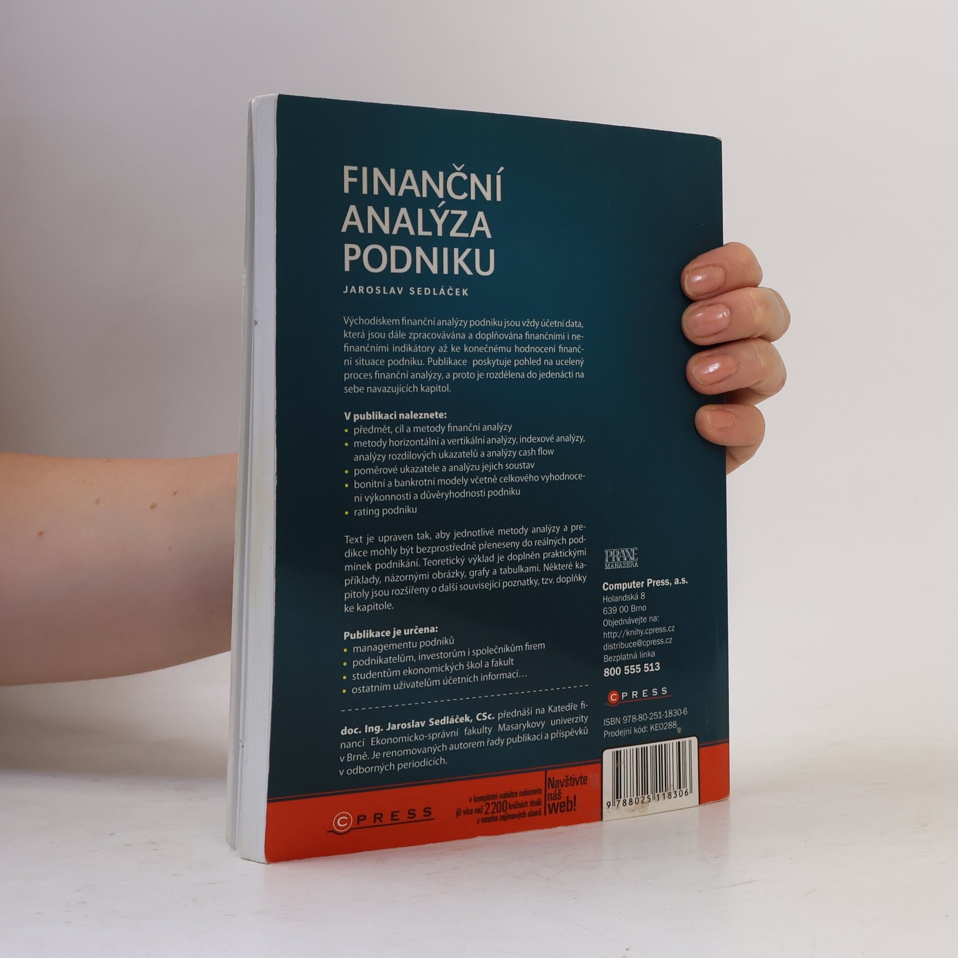 Jaroslav Sedláček Finanční analýza podniku