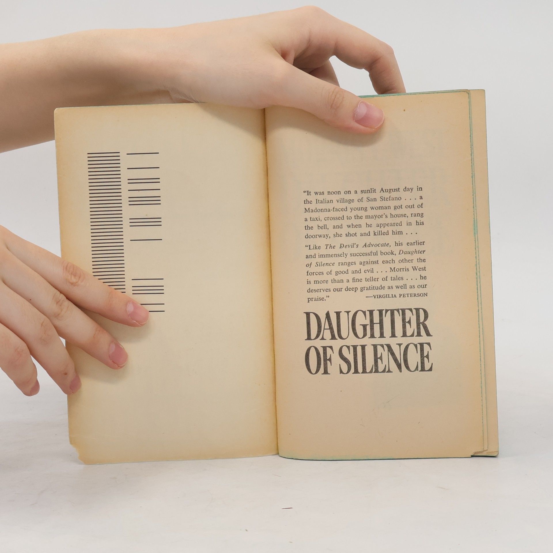 Morris West Coronet Books: Daughter of Silence