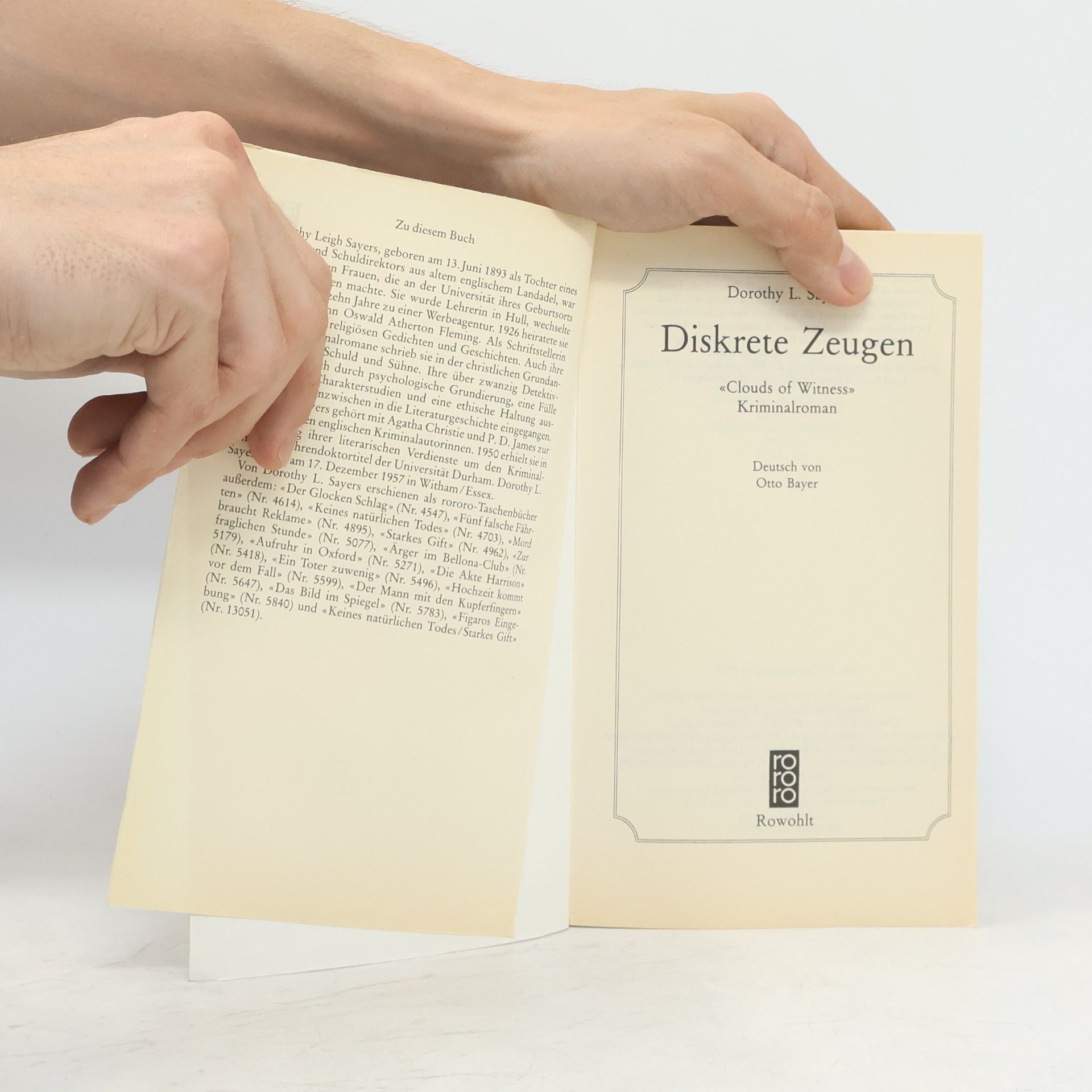 Dorothy Leigh Sayers Diskrete Zeugen