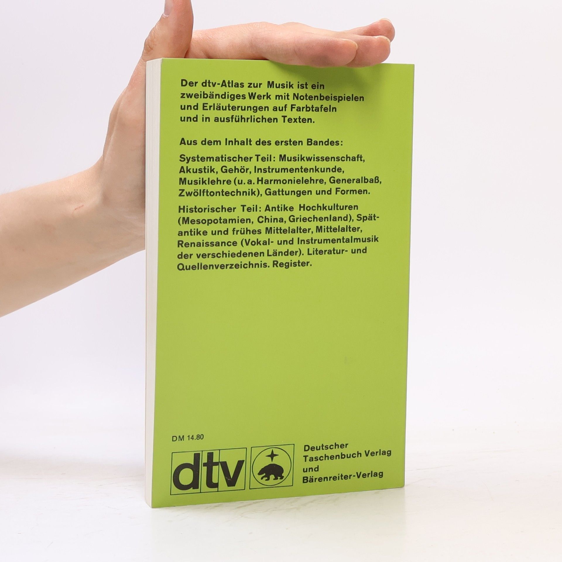 Autorenkollektiv dtv- Atlas zur Musik 1