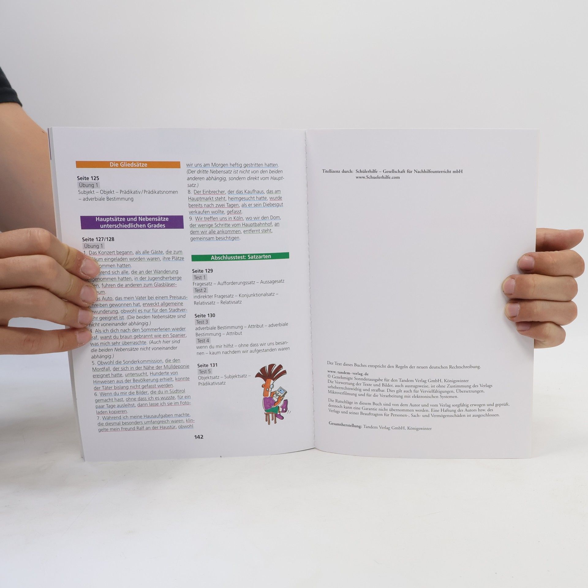 AA.VV. Deutschland Grammatik 7. -8. Klasse. Grundwissen und Hauptschwierigkeiten