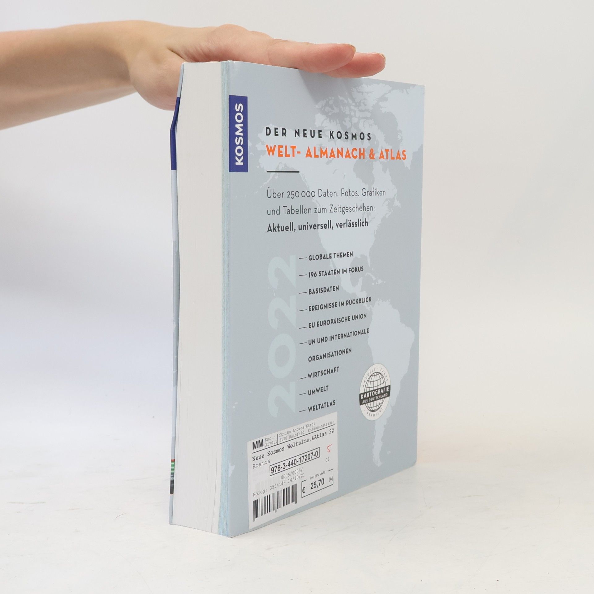 Henning Aubel Der neue Kosmos Welt- Almanach & Atlas 2022