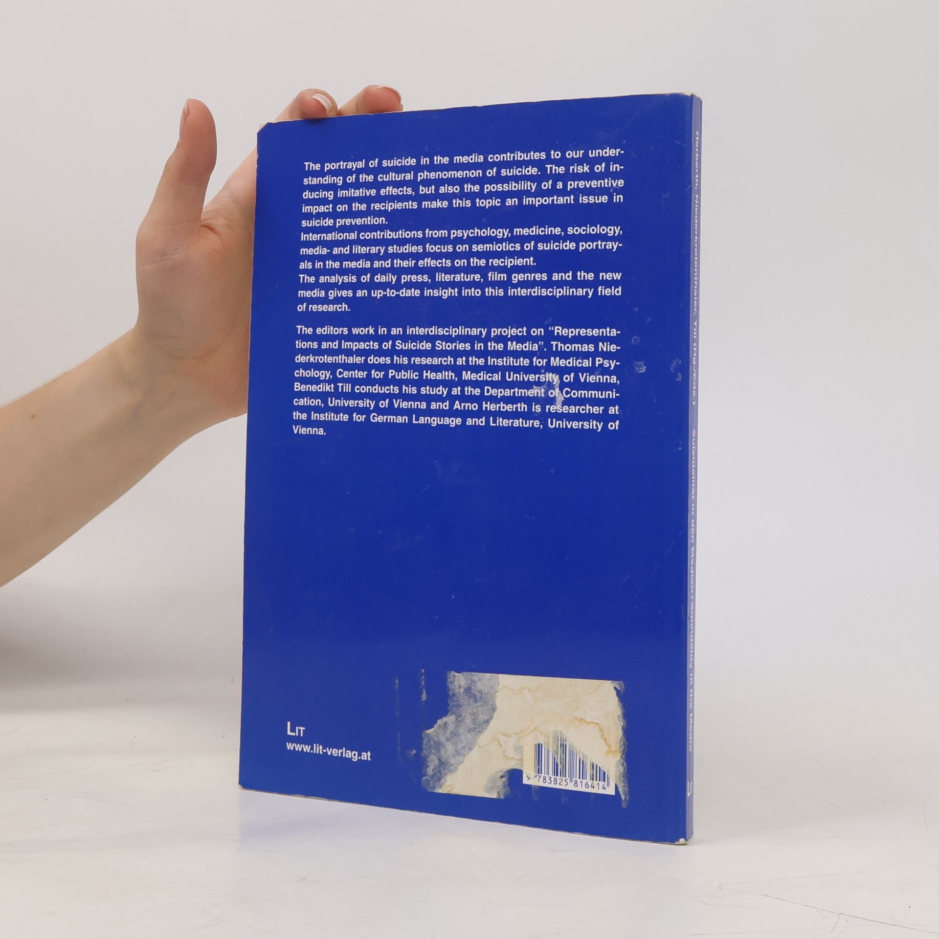 Arno Herberth Austria: Forschung und Wissenschaft - Literatur - 12: Suizidalität in den Medien / Suicidality in the Media