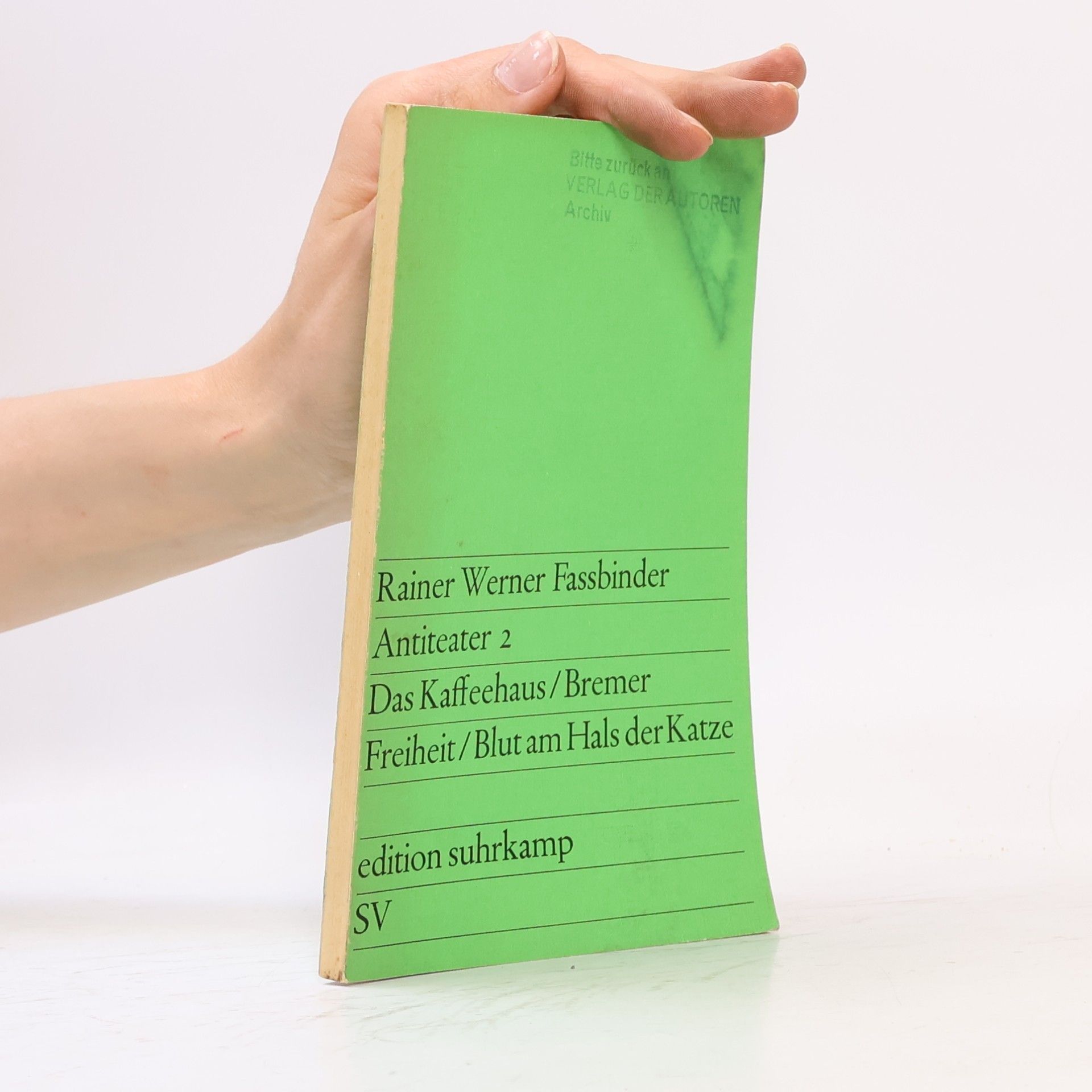 Rainer Werner Fassbinder Antiteater 2
