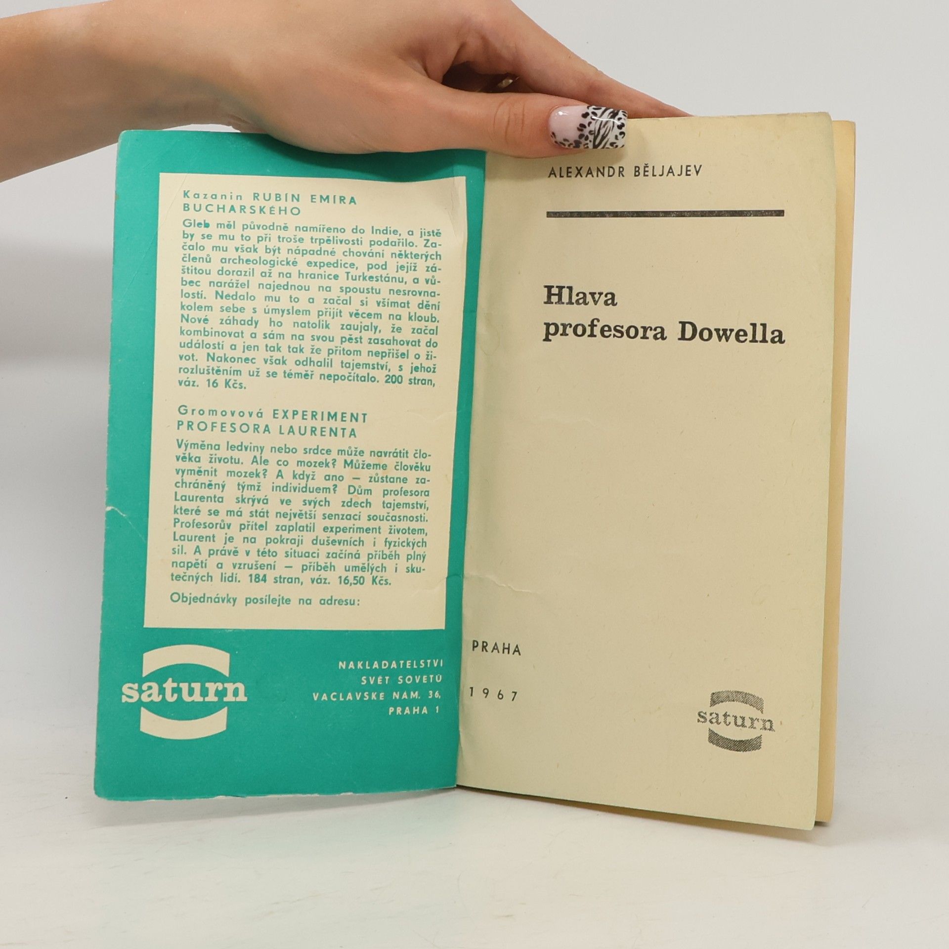 Aleksandr Romanovič Beljajev Hlava profesora Dowella