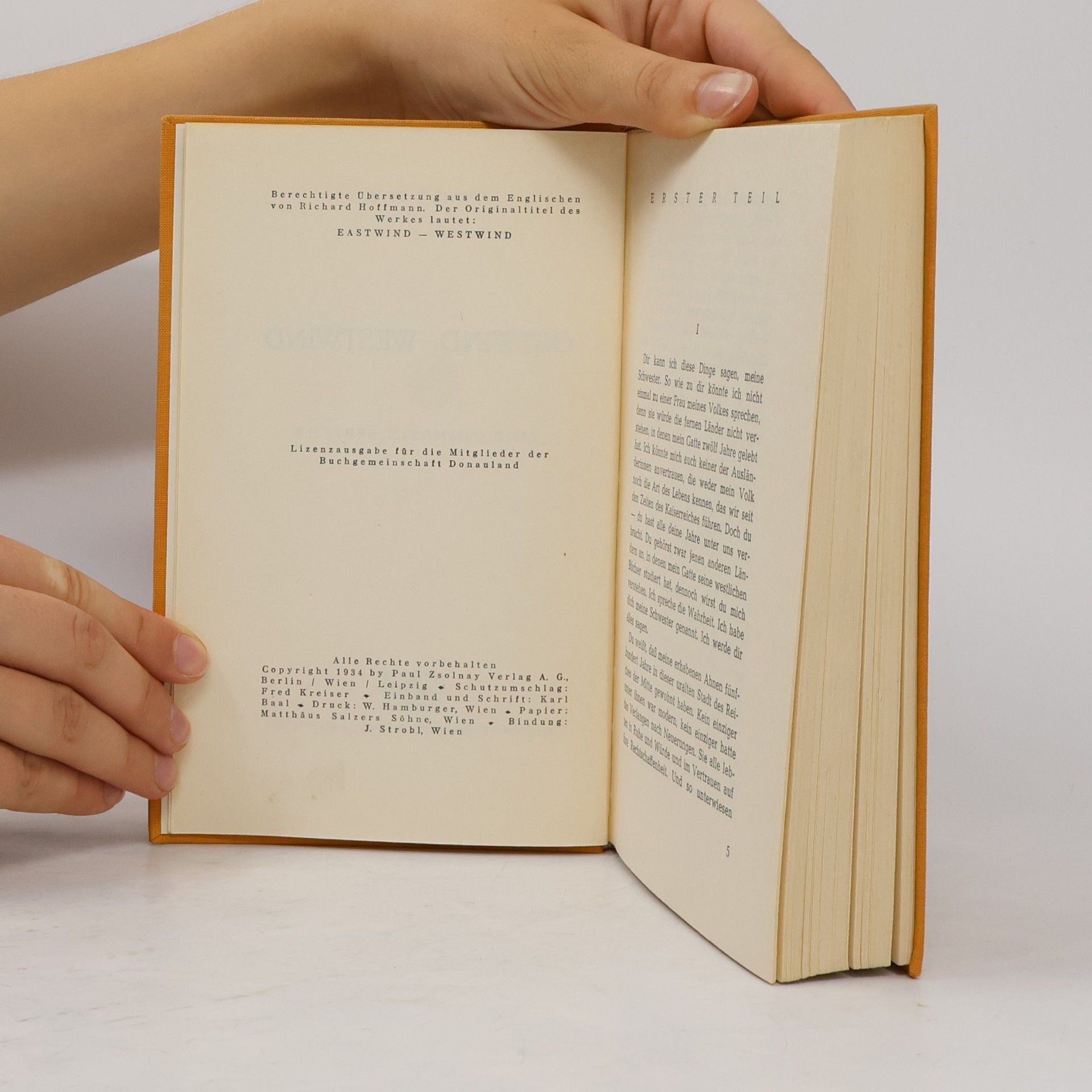 Pearl S. Buck Ostwind Westwind