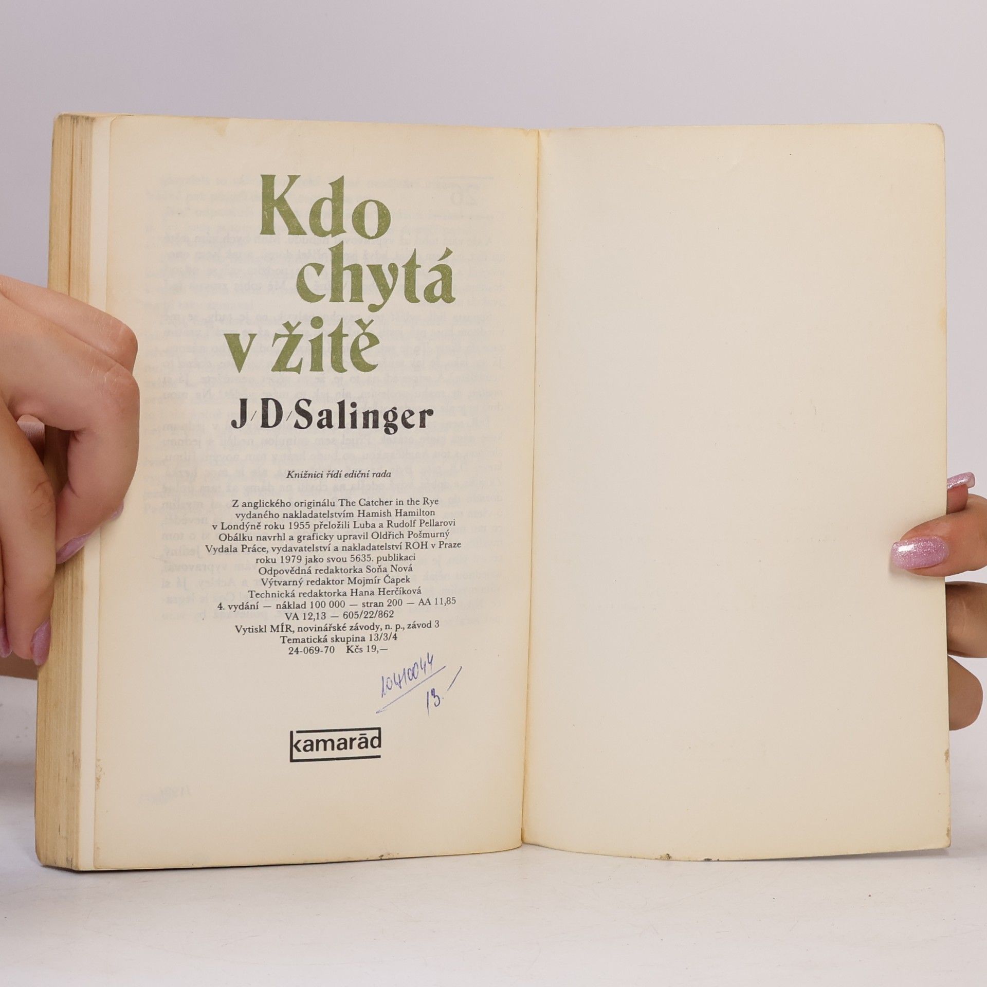 J. D. Salinger Kdo chytá v žitě