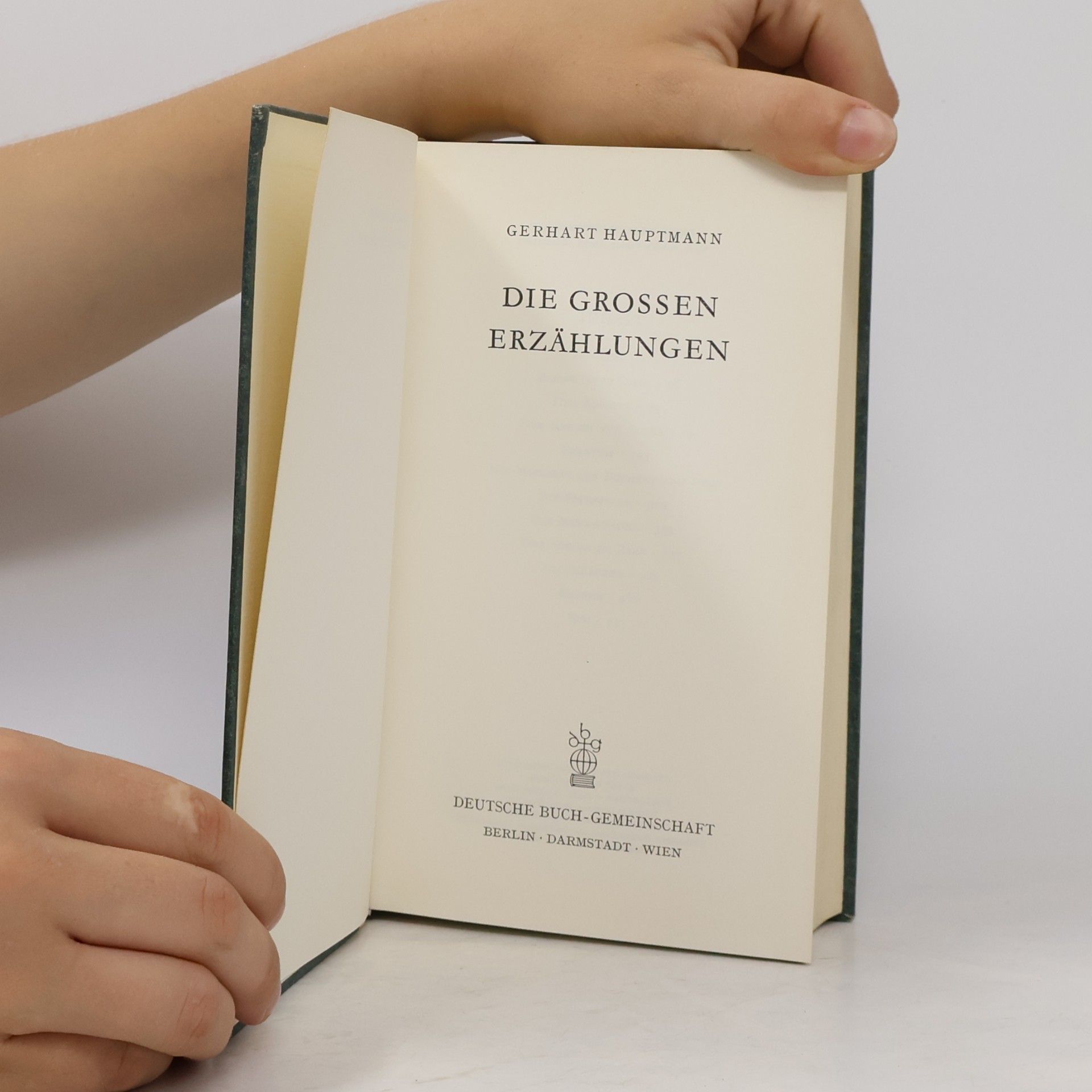 Gerhart Hauptmann Die Grossen Erzahlungen