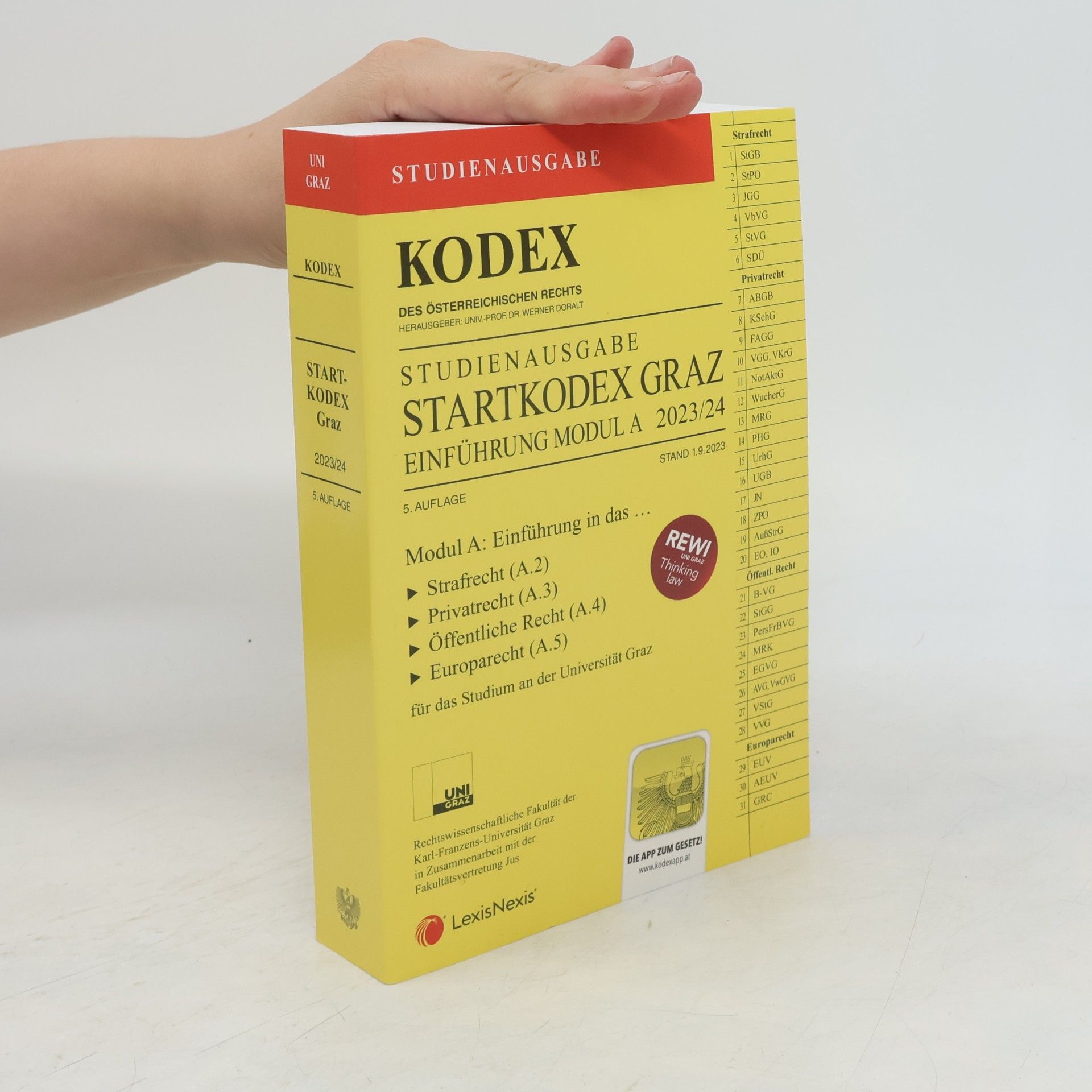 Werner Doralt Kodex Studienausgabe - 2023/24: Startkodex Graz Einführung Modul A