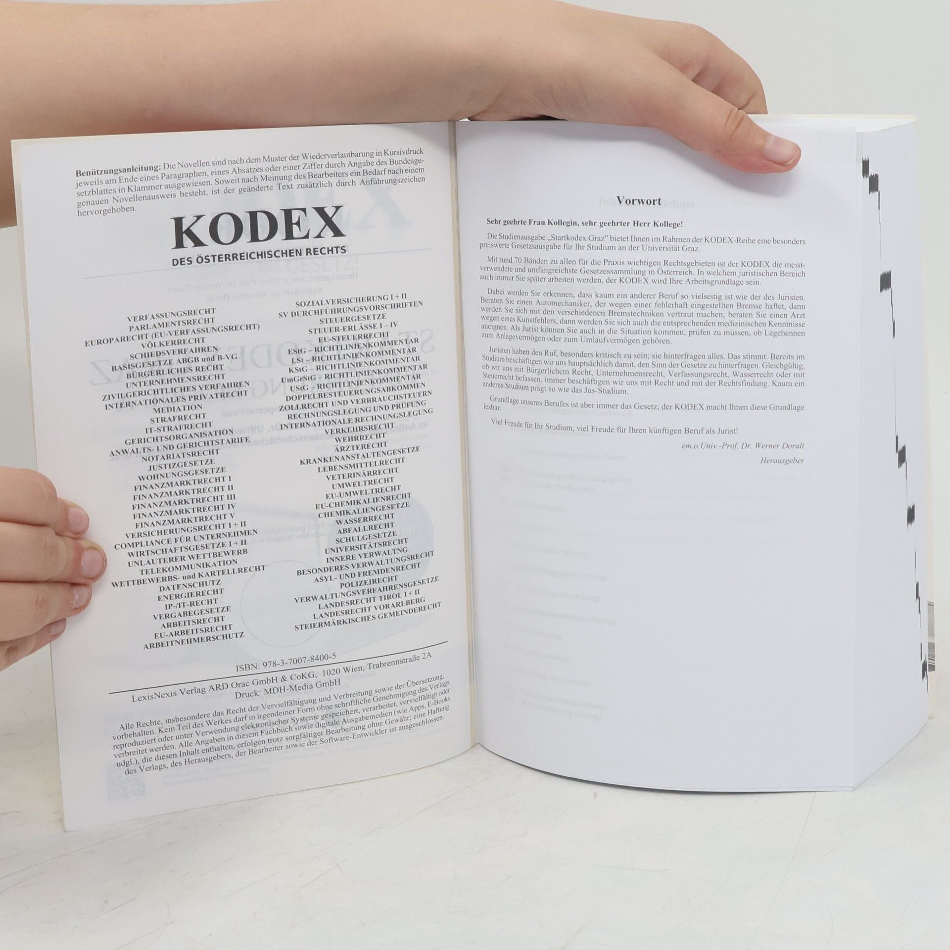 Werner Doralt Kodex Studienausgabe - 2023/24: Startkodex Graz Einführung Modul A
