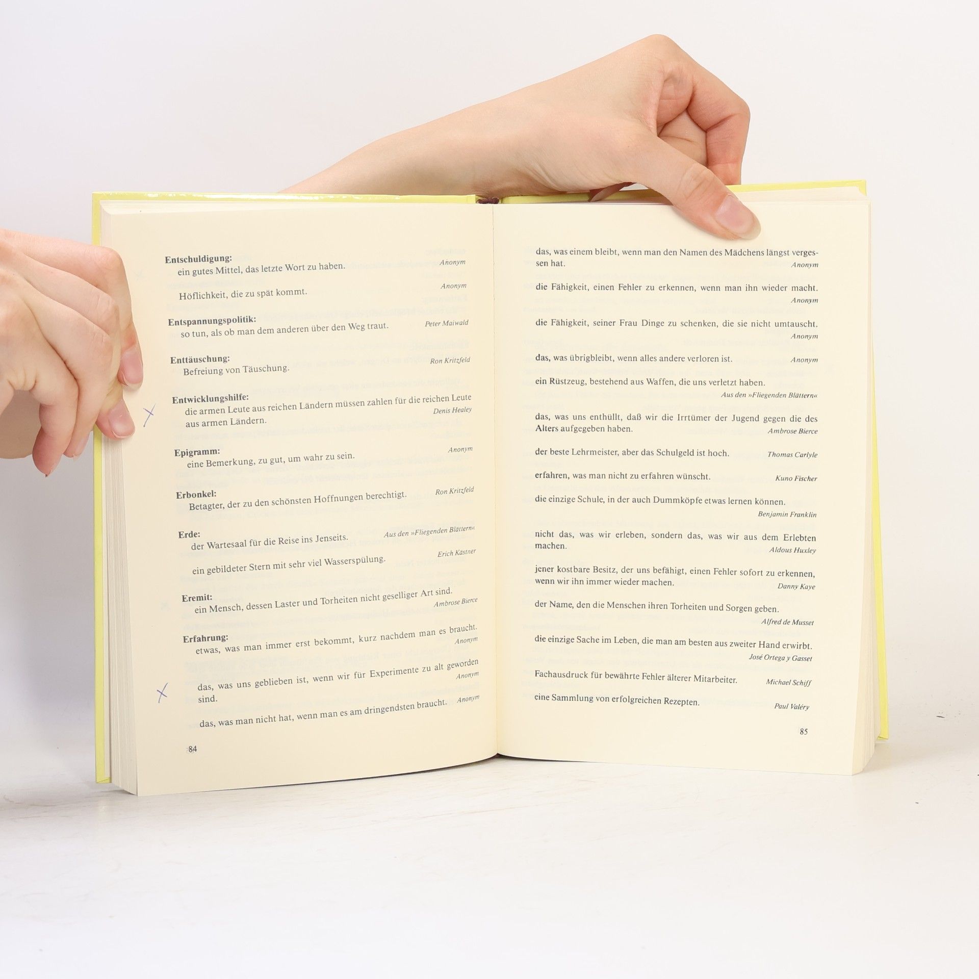 Ernst Günter Tange Das grosse Buch der boshaften Definitionen