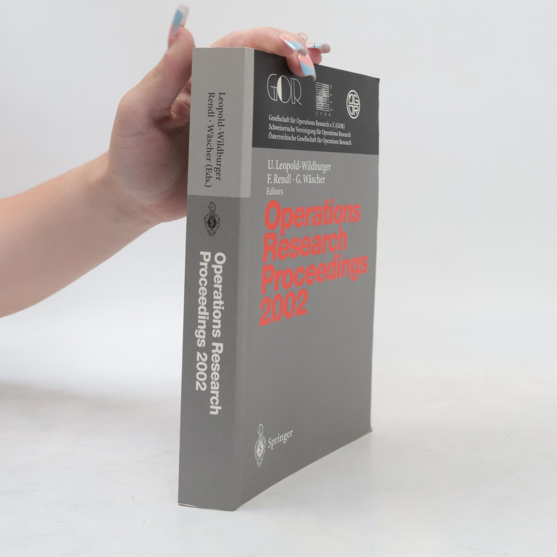 Gerhard Wäscher Operations Research Proceedings